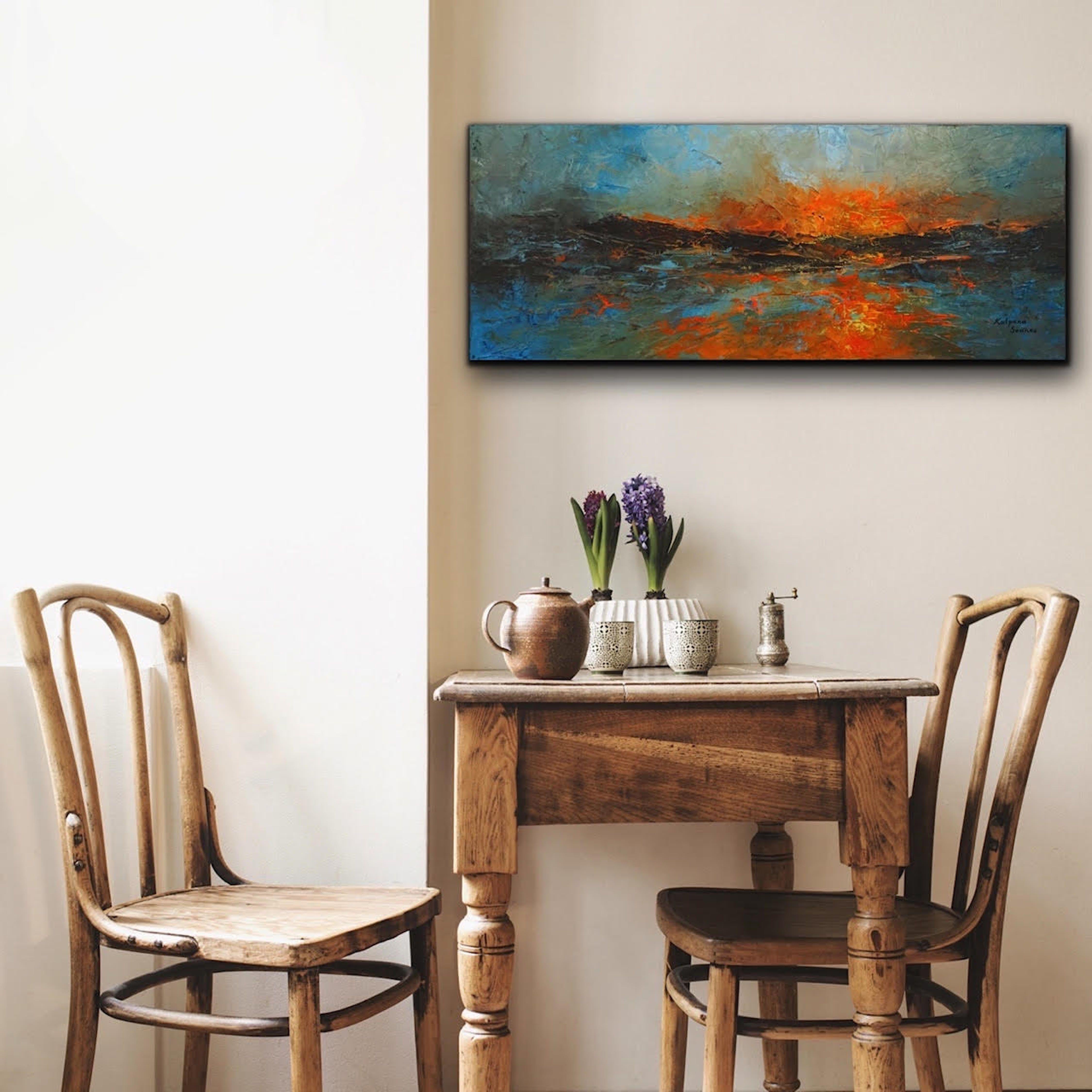 Unforgotten Shore, Painting, Oil on Canvas For Sale 2