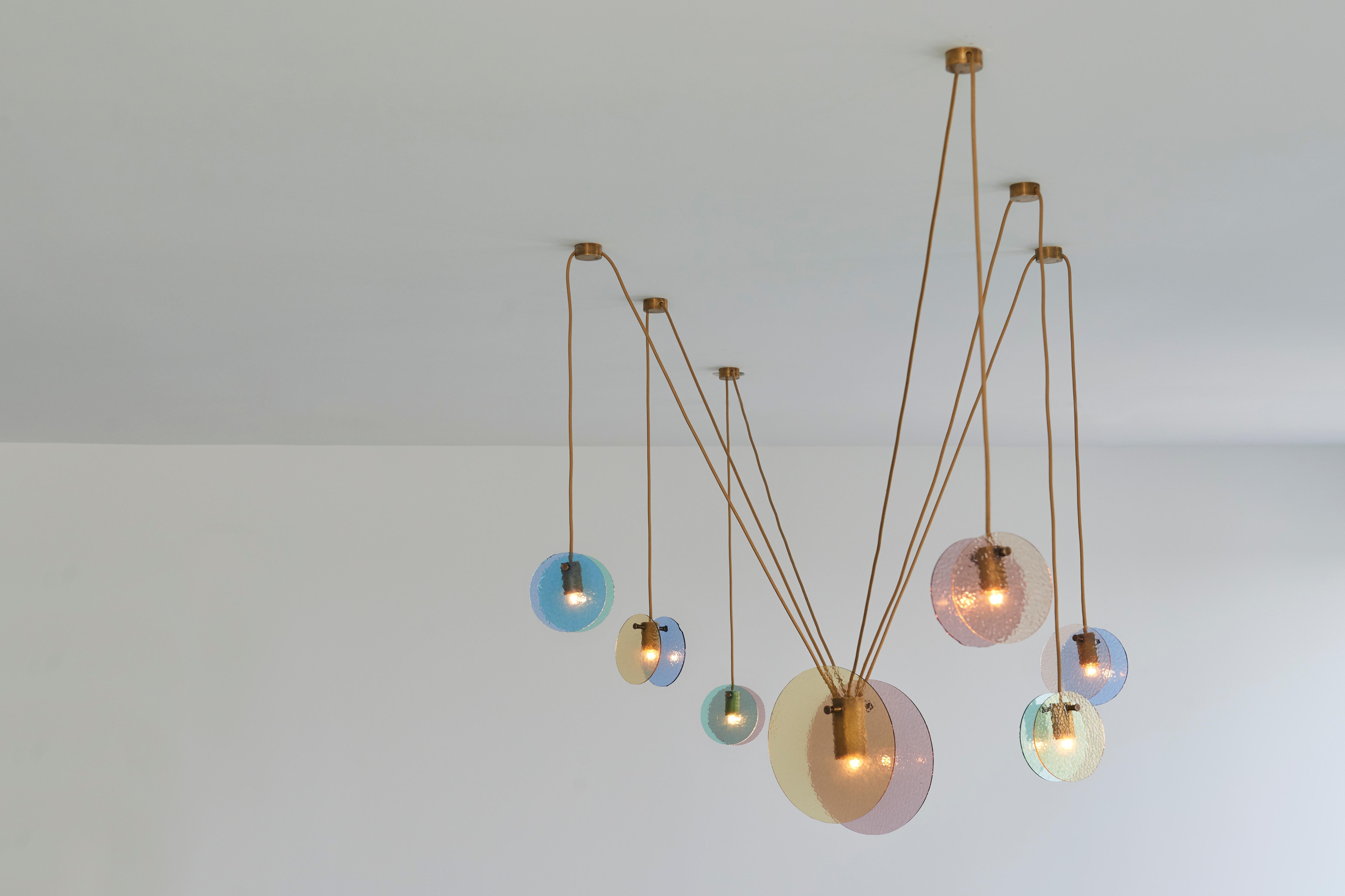 Kalupso 6 Satellites Ceiling Light by Moure Studio For Sale 4