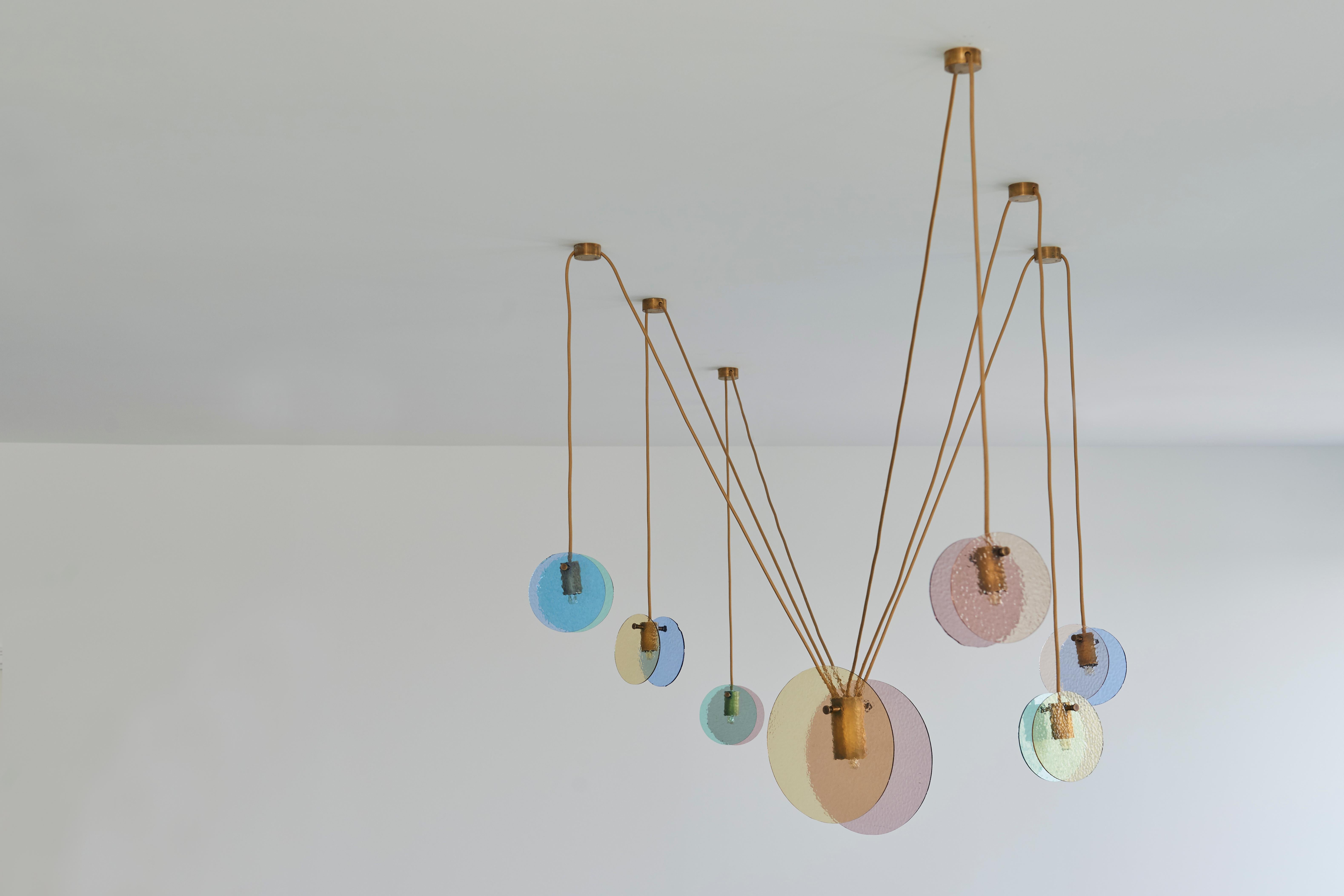 Kalupso 6 Satellites Ceiling Light by Moure Studio For Sale 5