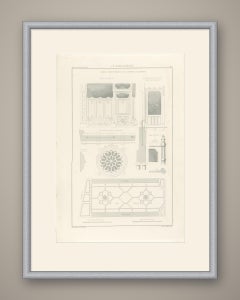 Kalverstraat Shop Details, Dutch Architecture Print, Leliman, 1865-1866