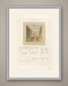 Kalverstraat Shop Interior, Dutch Architecture Print, Leliman, 1865-1866