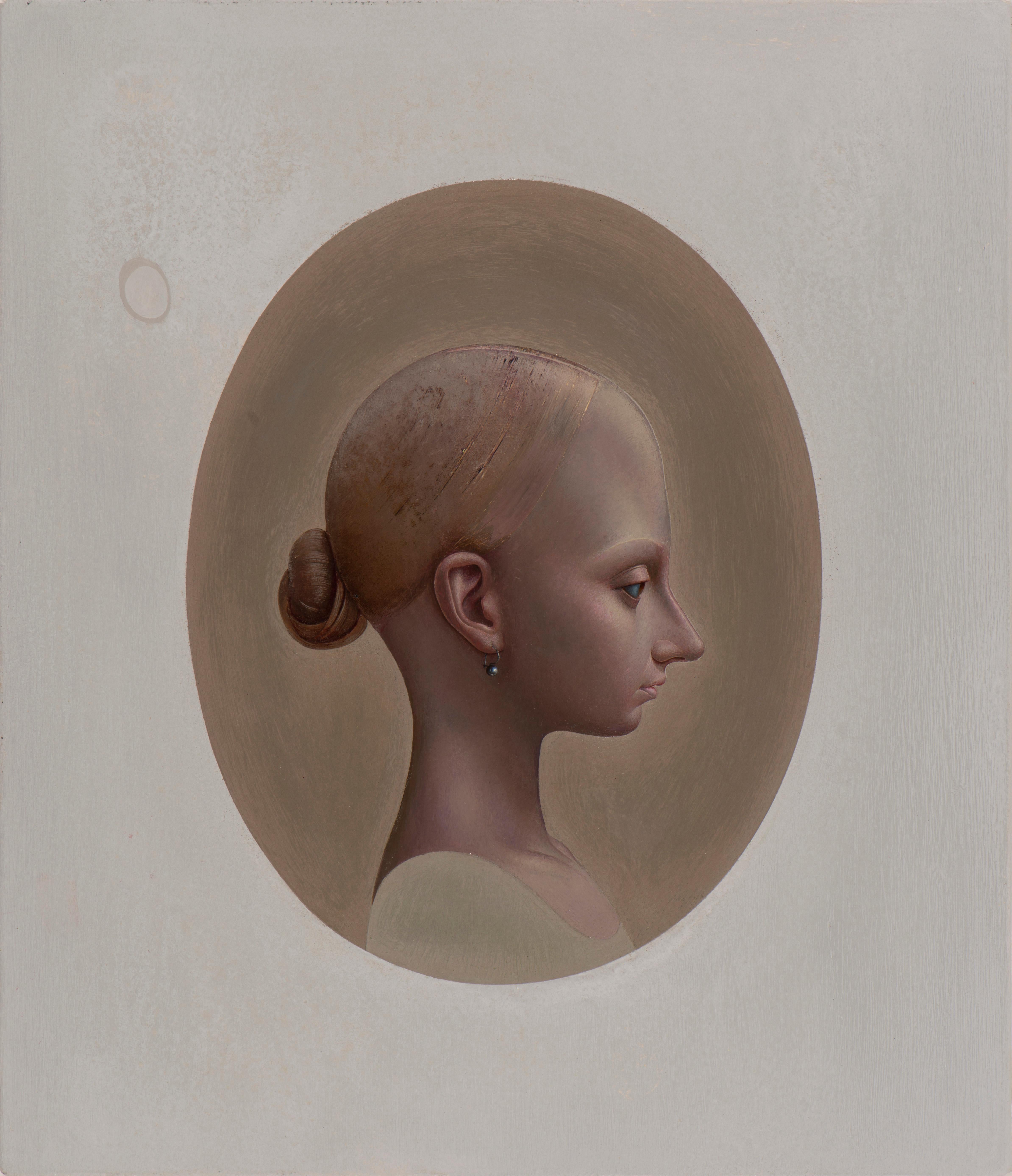 Ariadna Pintura al Óleo sobre Lienzo Retrato Niña Mujer Figura En Stock - Painting de Kalvis Zuters