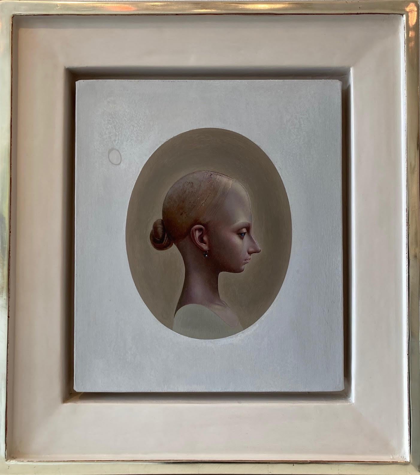 Kalvis Zuters Portrait Painting - Ariadne Oil Painting on Linen Canvas Portrait Girl Woman Figure In Stock 