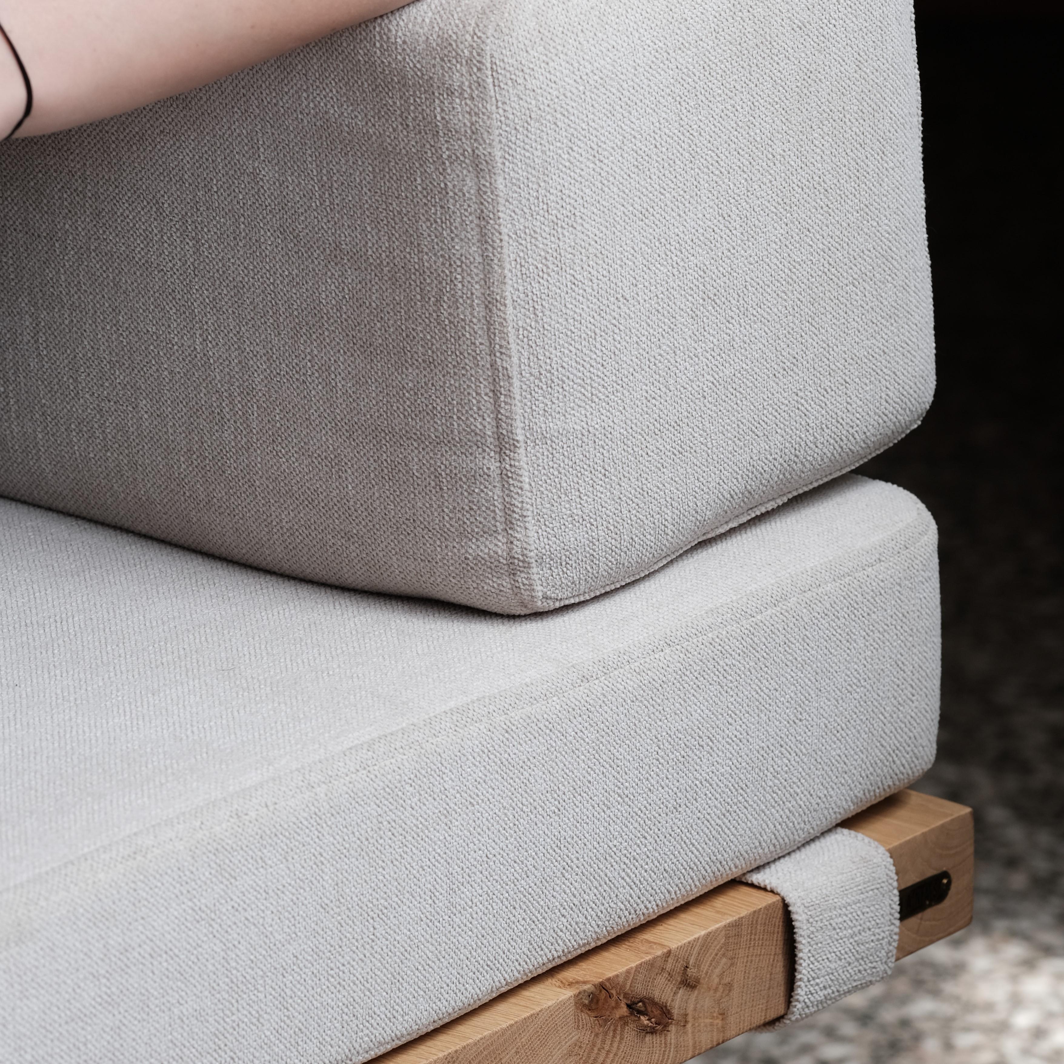 Silla Puf Bergere KAMA, Roble, Rectangular, Beige en Nuevo estado para la venta en İzmir, İzmir