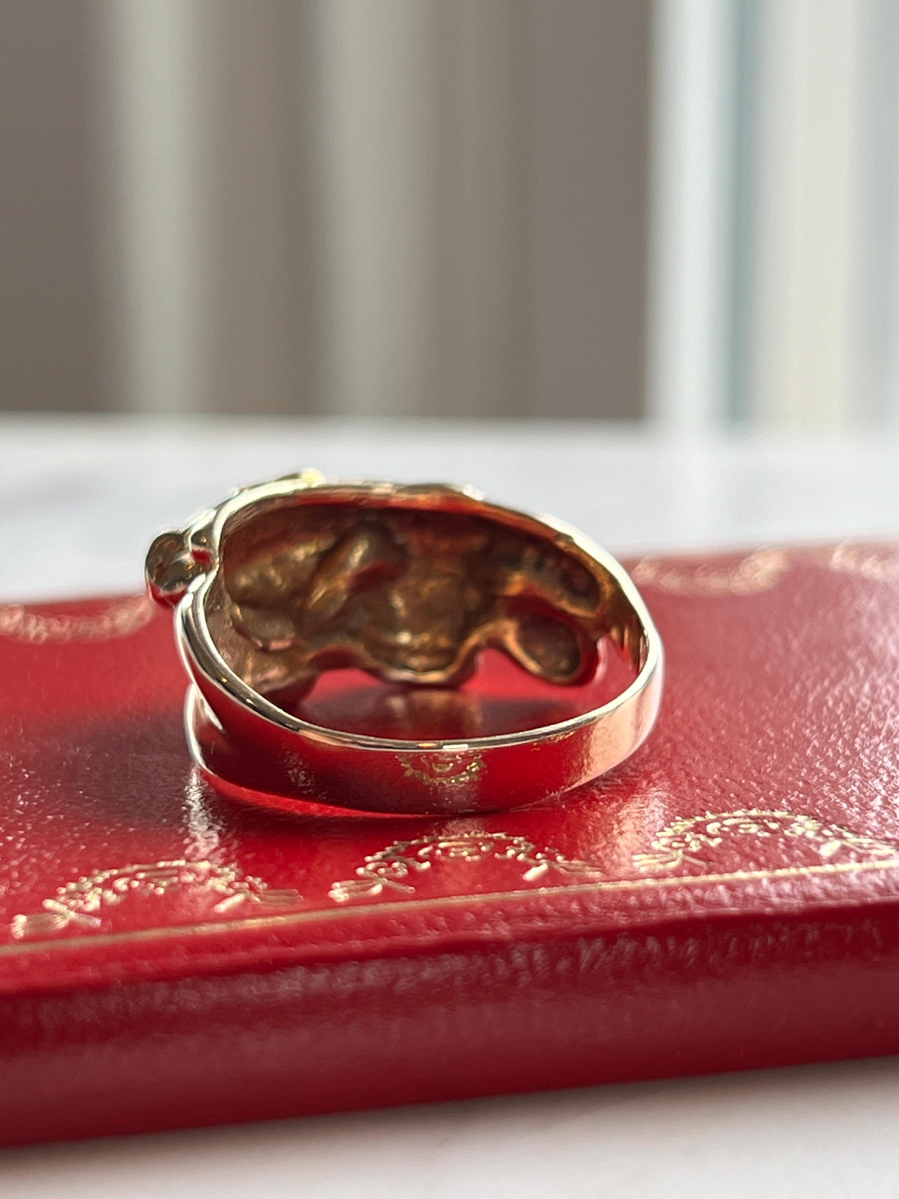 Kama Sutra 14K Gelbgold Love Position Ring- Warnungs-Adult Inhalt 6