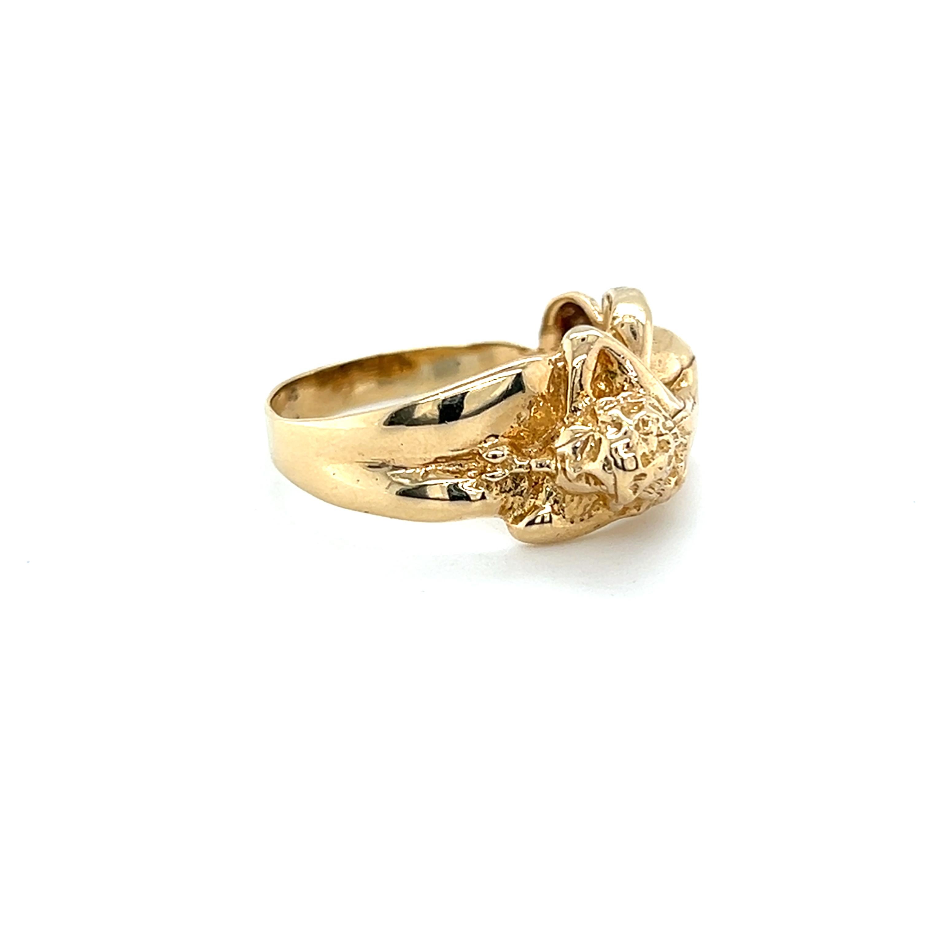 Kama Sutra 14K Gelbgold Love Position Ring- Warnungs-Adult Inhalt im Zustand „Gut“ in Towson, MD
