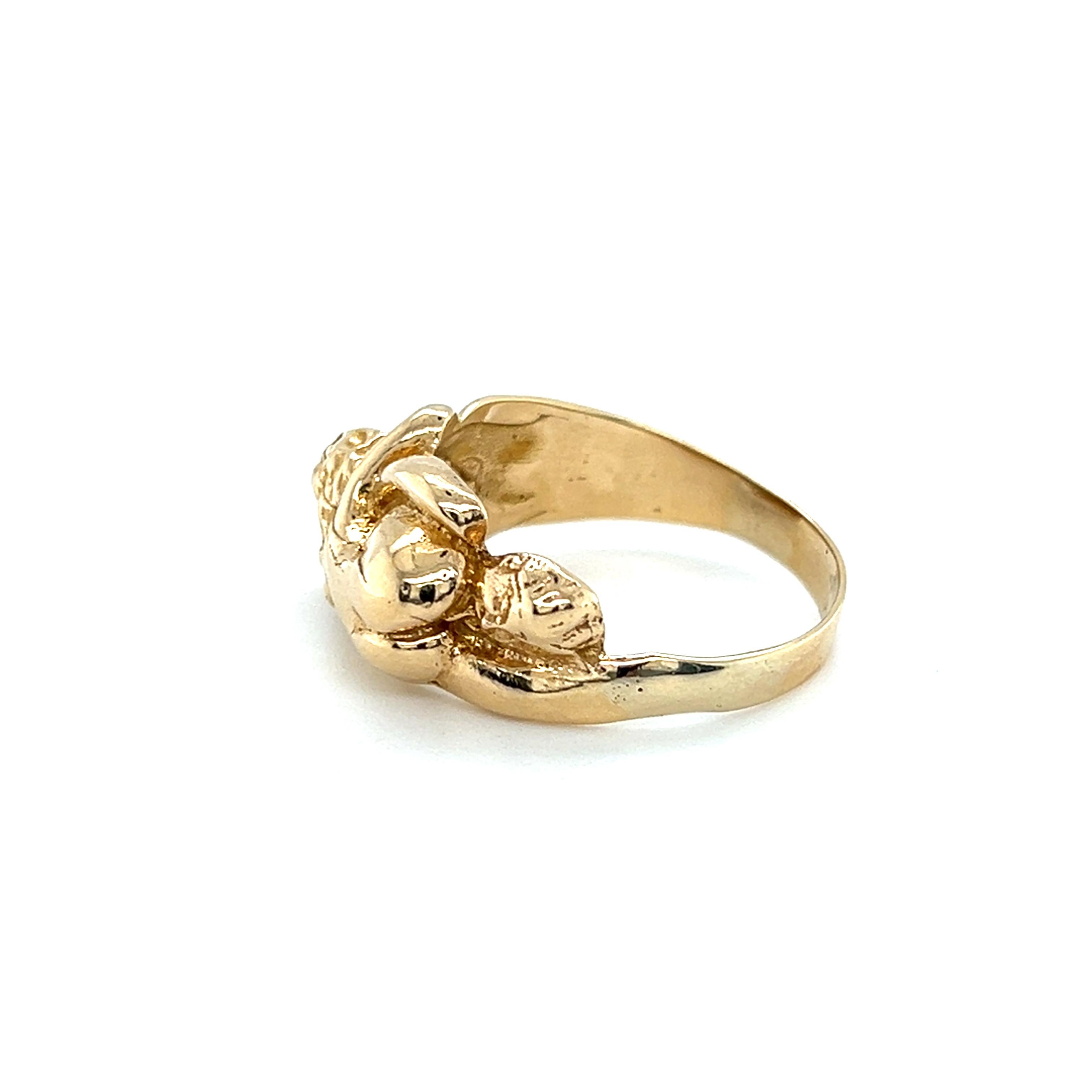 Kama Sutra 14K Gelbgold Love Position Ring- Warnungs-Adult Inhalt 1