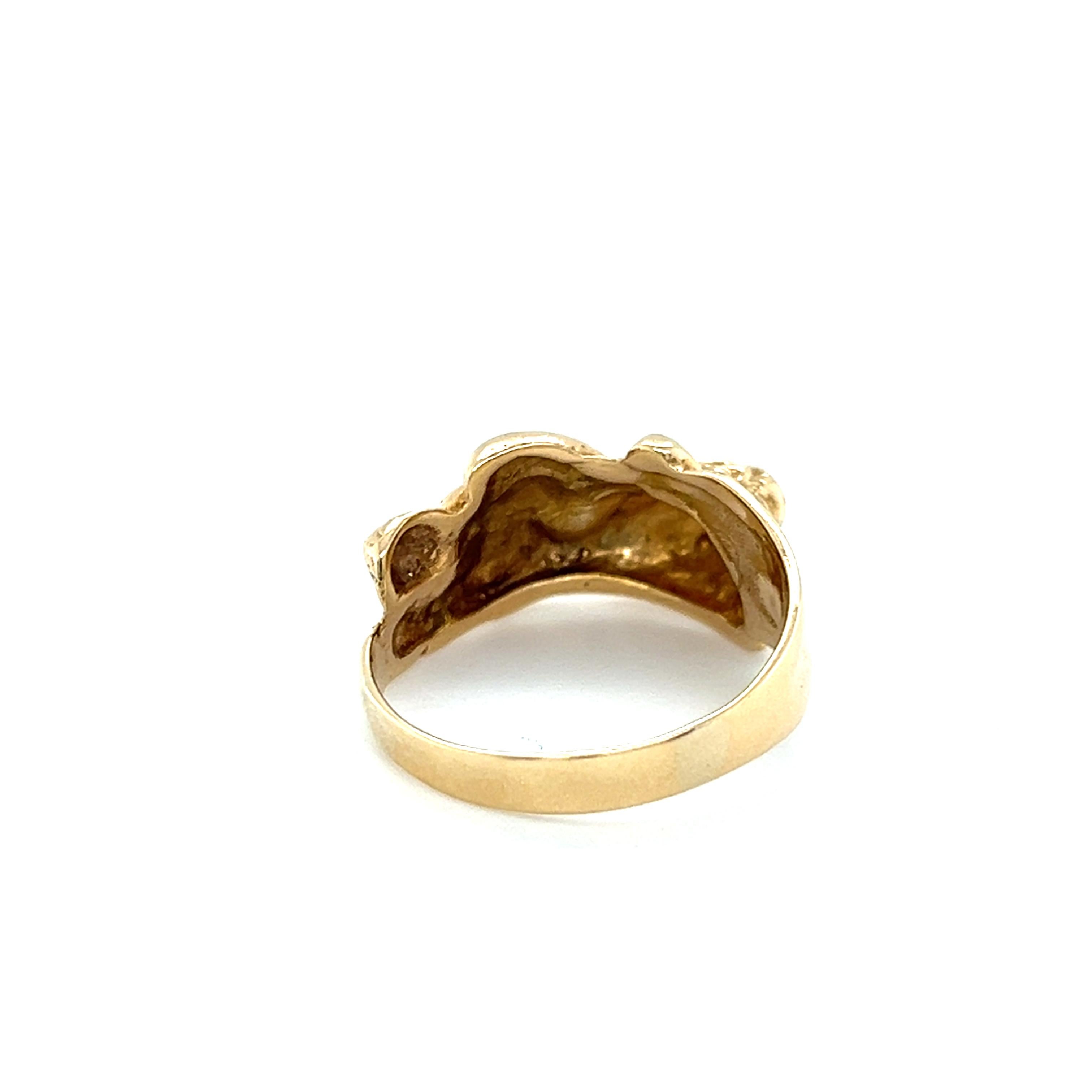 Kama Sutra 14K Gelbgold Love Position Ring- Warnungs-Adult Inhalt 2