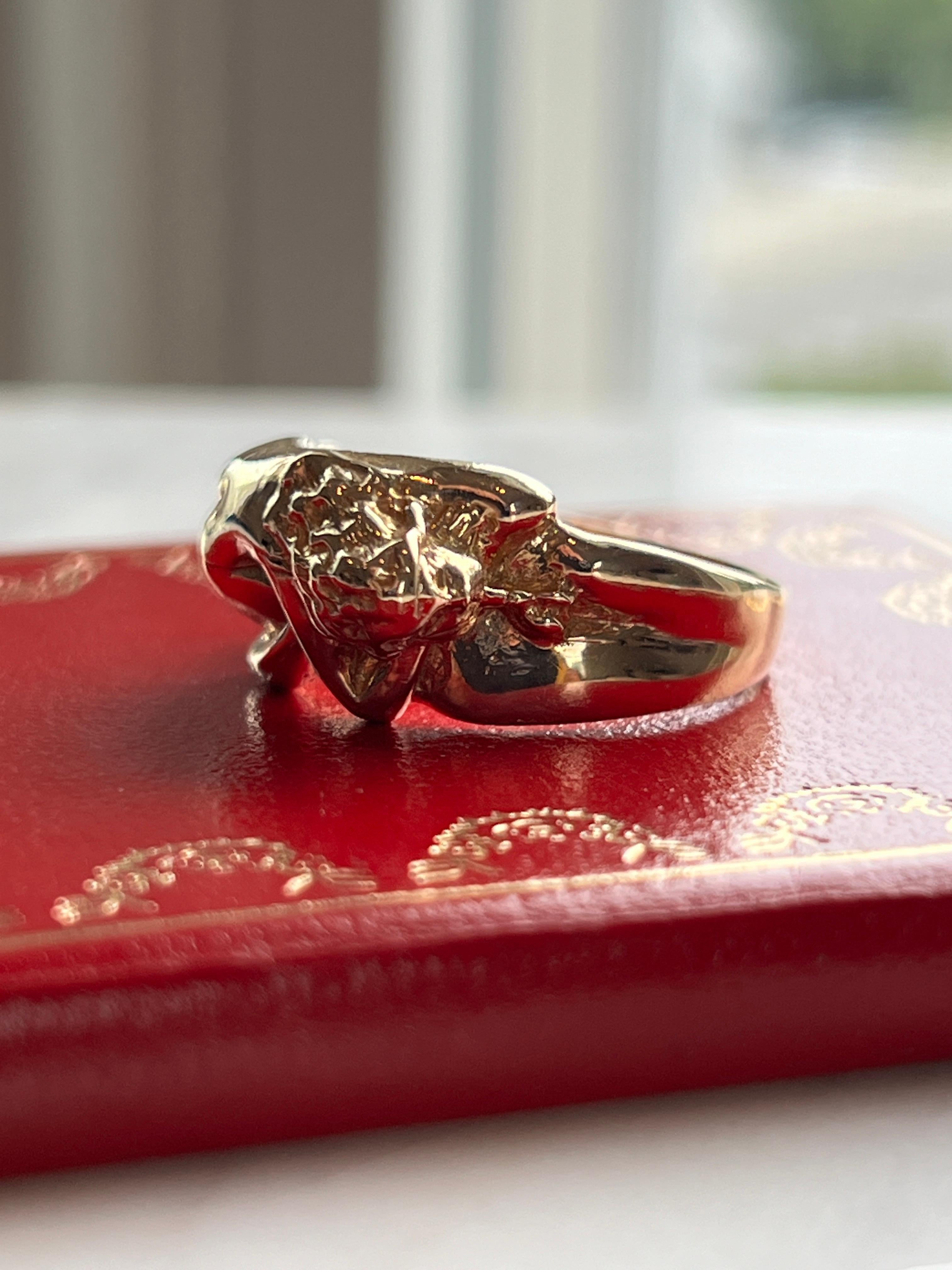 Kama Sutra 14K Gelbgold Love Position Ring- Warnungs-Adult Inhalt 3