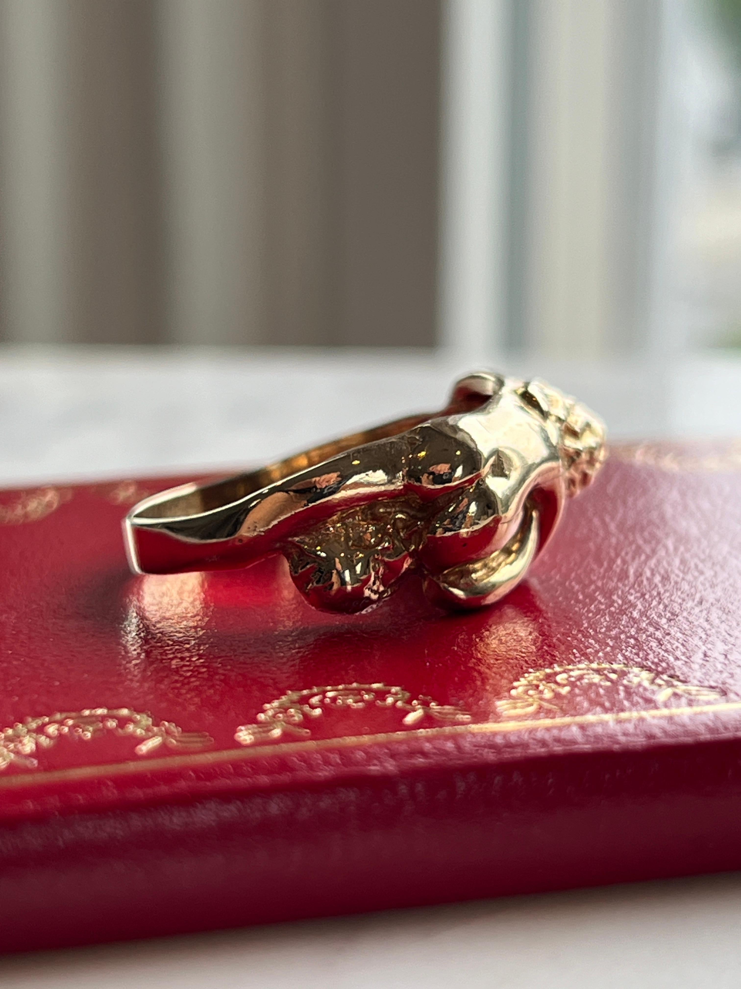 Kama Sutra 14K Gelbgold Love Position Ring- Warnungs-Adult Inhalt 4