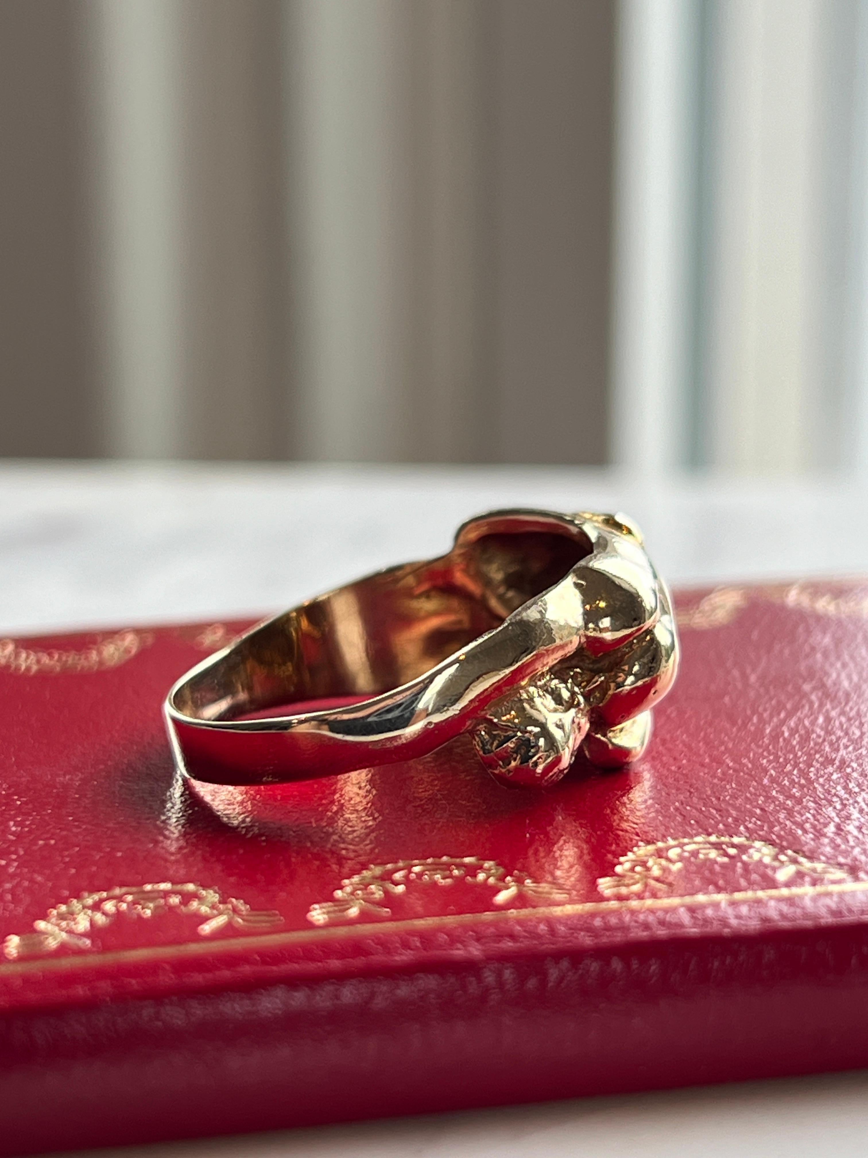 Kama Sutra 14K Gelbgold Love Position Ring- Warnungs-Adult Inhalt 5