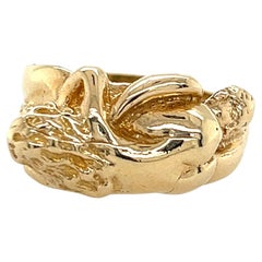 Kama Sutra 14K Gelbgold Love Position Ring- Warnungs-Adult Inhalt