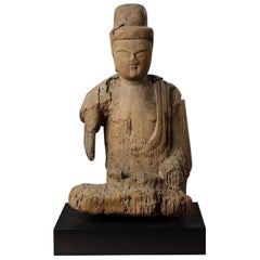 Kamakura Period Japanese Shinzu Sculpture