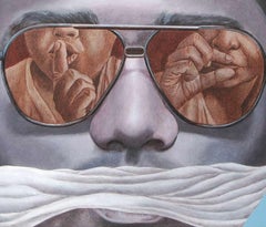 Silence, Acrylic on Canvas, Brown, Skin colors by Indian Artist "In Stock"