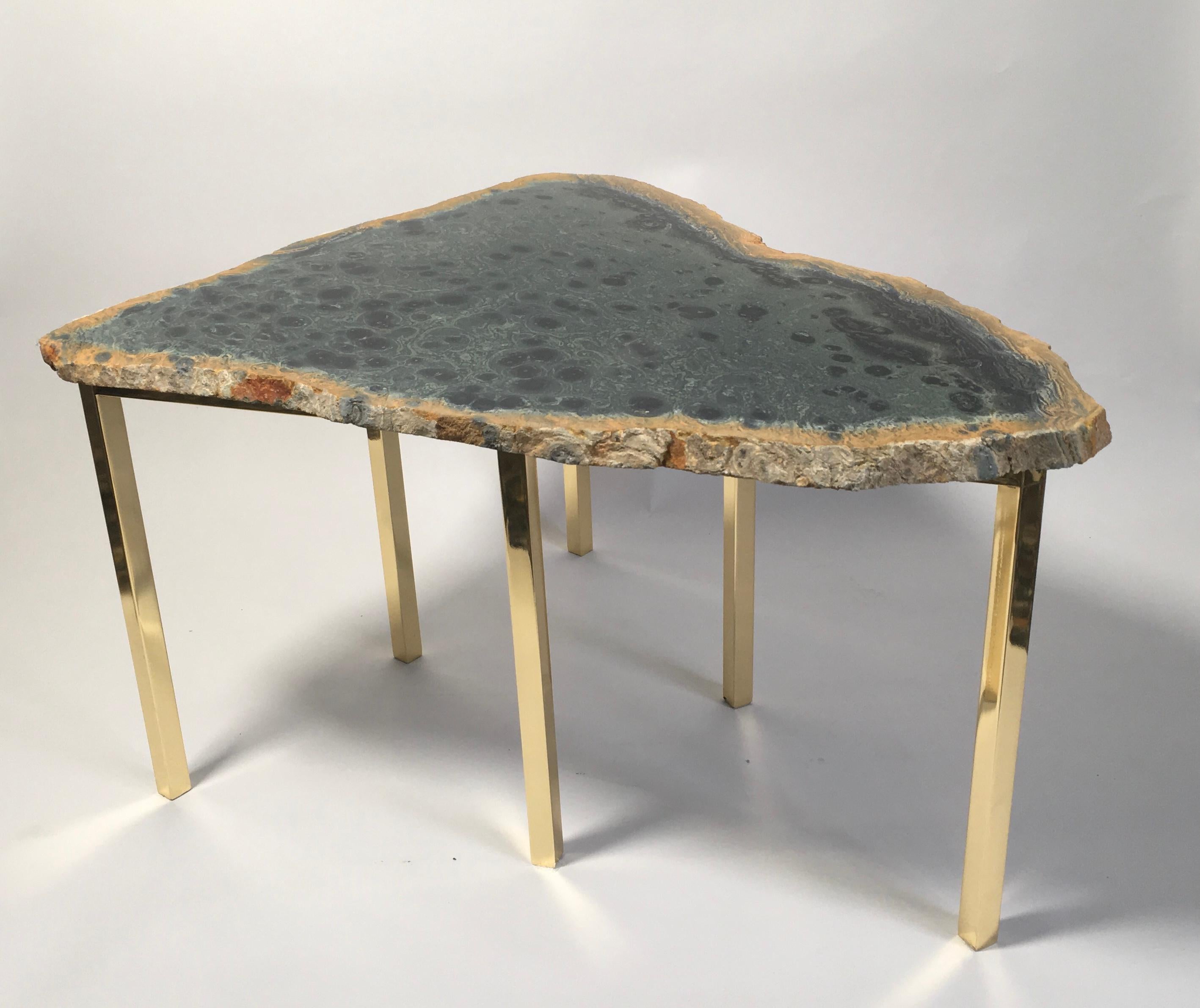 Italian Coffee Table Kambaba Model by Studio Superego, Unique Piece, Italy For Sale