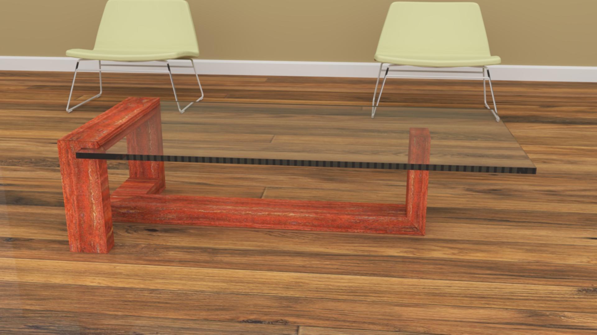 Fait main Kame Table basse en marbre travertin Design Contemporary Fait sur mesure en Espagne en vente
