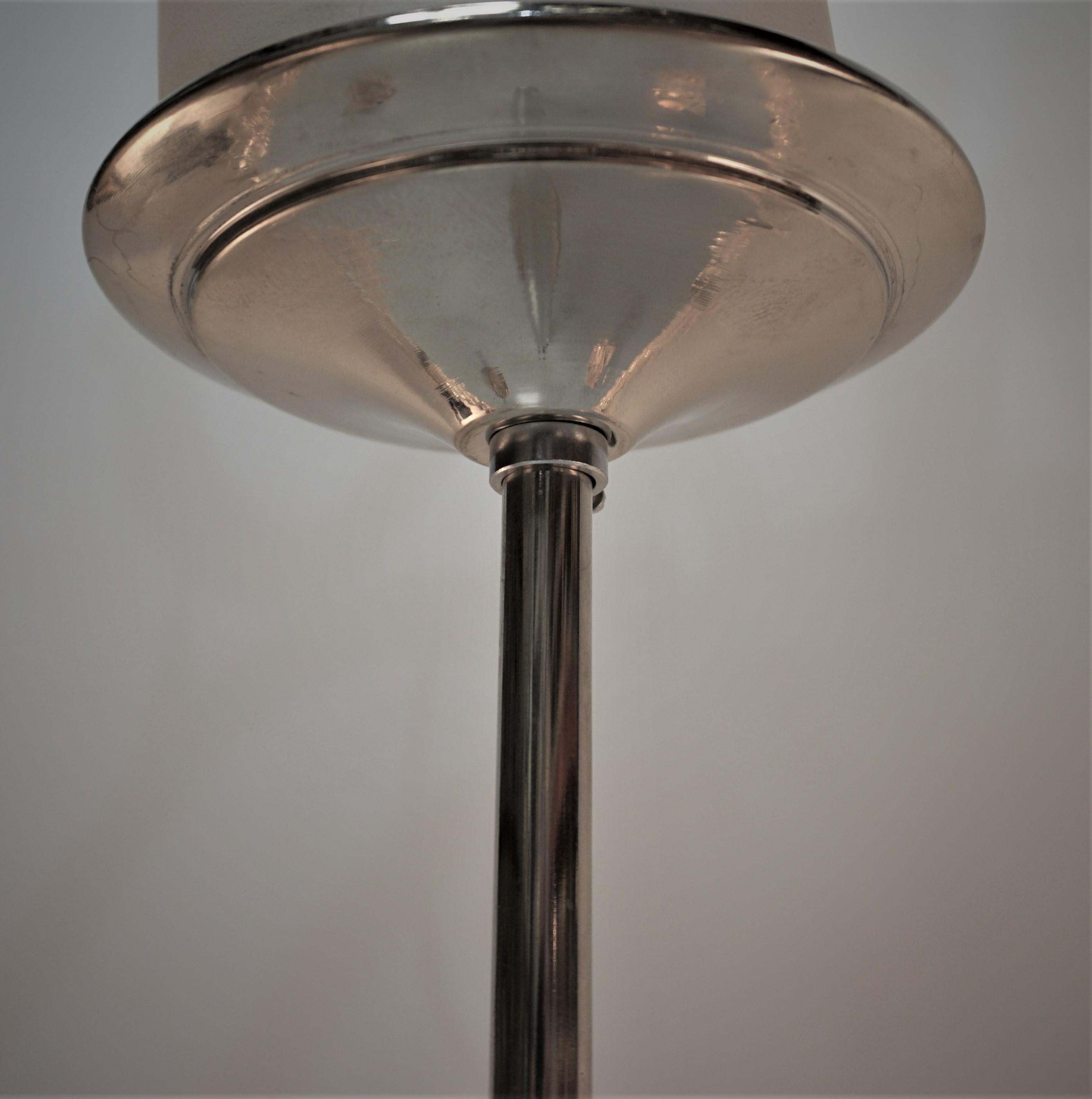 Kamenicky Senov, 1960s Semi Flush Mount Glass Chandelier #2 For Sale 2