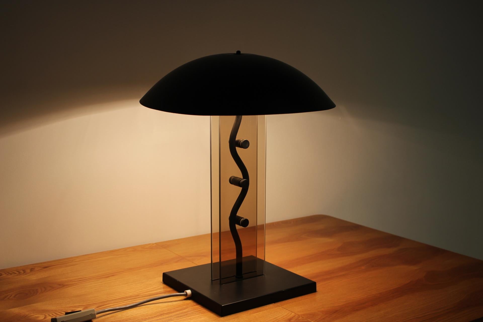 Kamenický Šenov Design Table Lamp, 1980s For Sale 3