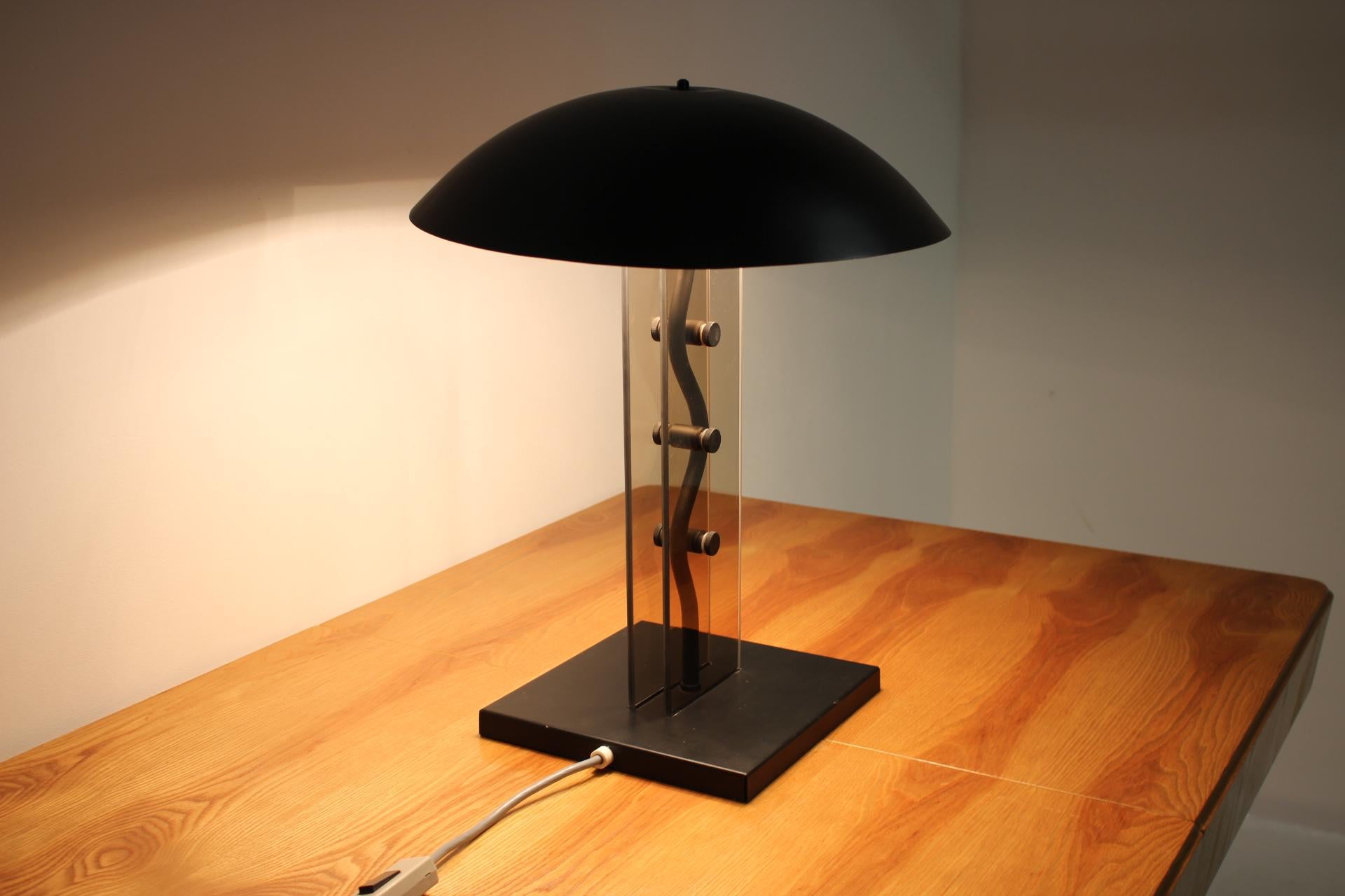 Kamenický Šenov Design Table Lamp, 1980s For Sale 4