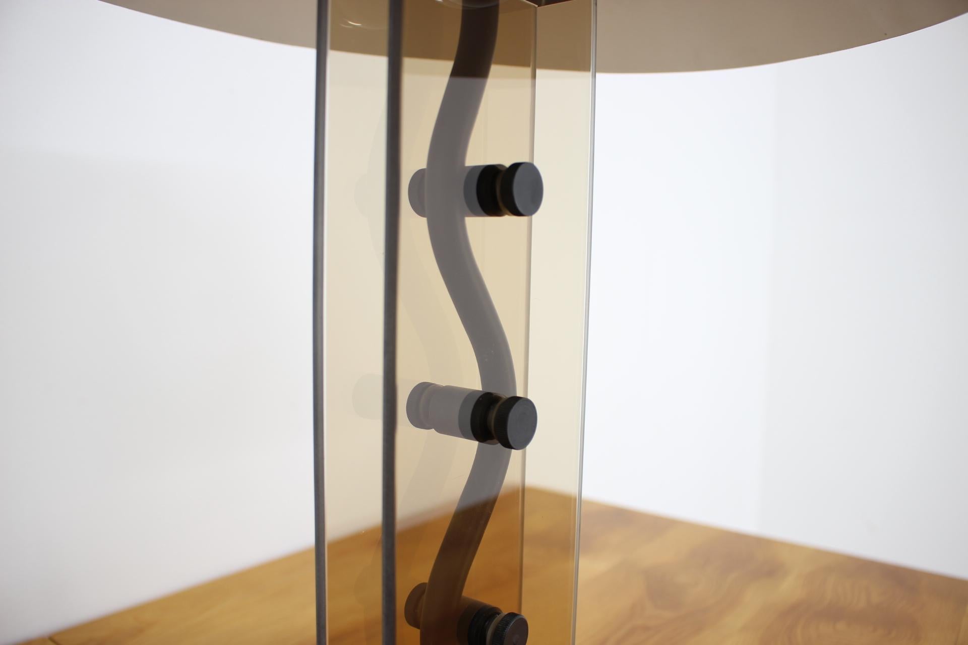 Czech Kamenický Šenov Design Table Lamp, 1980s For Sale