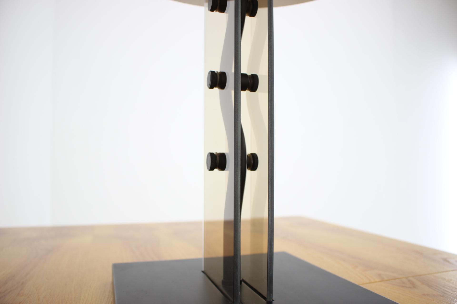 Late 20th Century Kamenický Šenov Design Table Lamp, 1980s For Sale