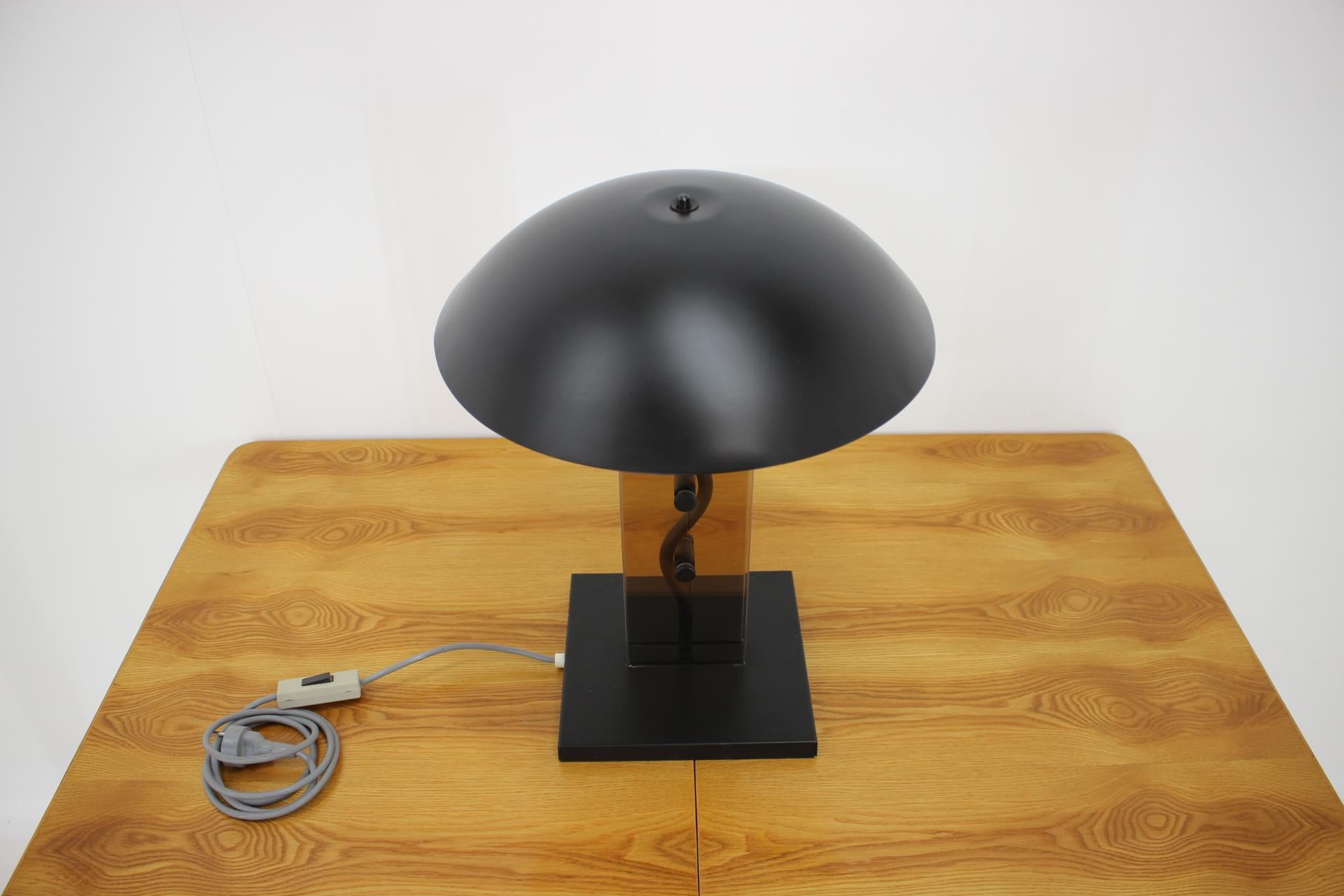 Kamenický Šenov Design Table Lamp, 1980s For Sale 1