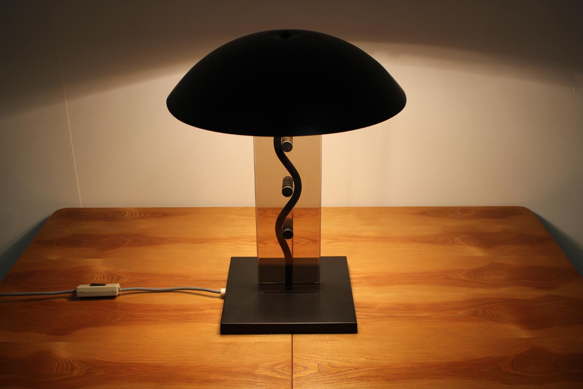 Kamenický Šenov Design Table Lamp, 1980s For Sale 2