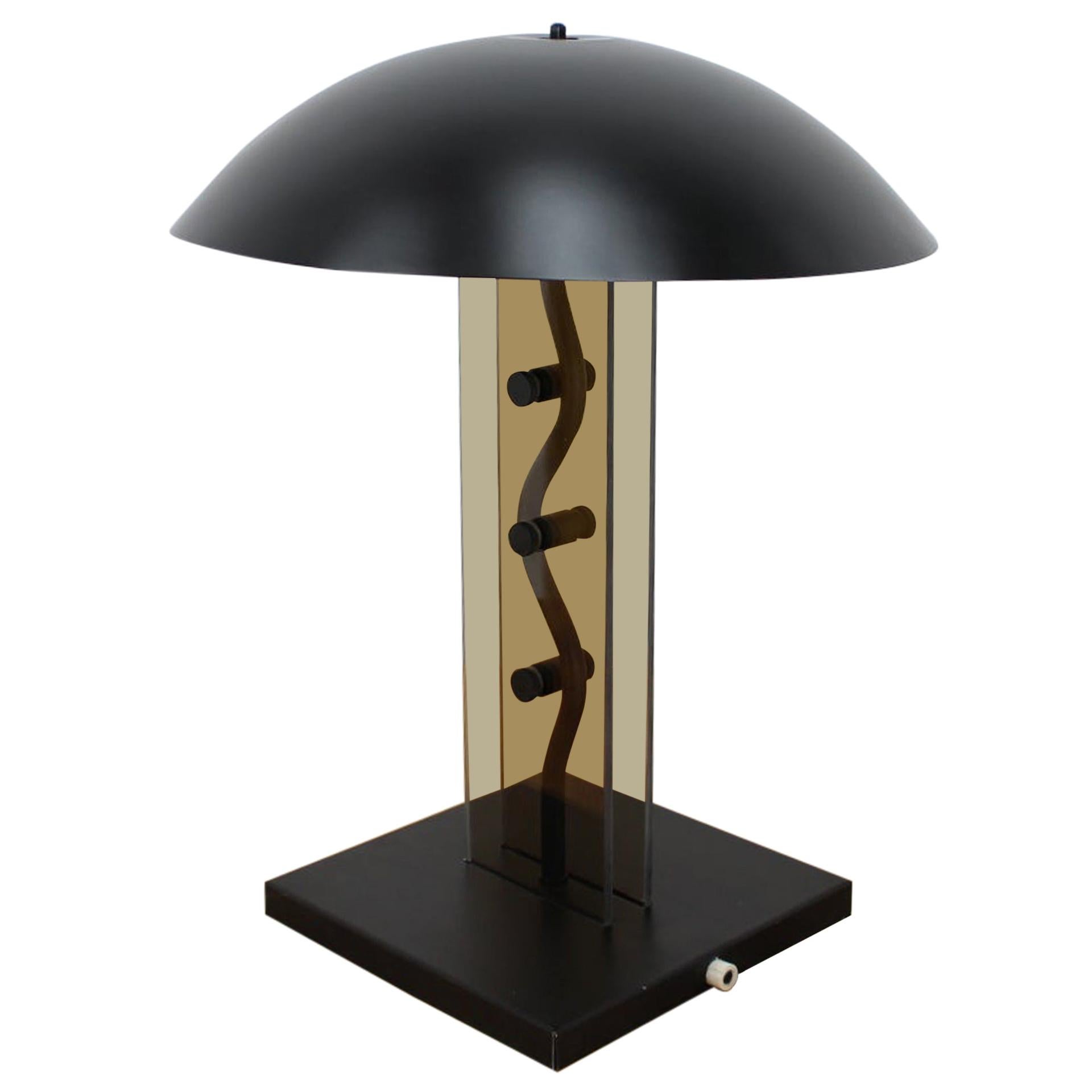 Kamenický Šenov Design Table Lamp, 1980s