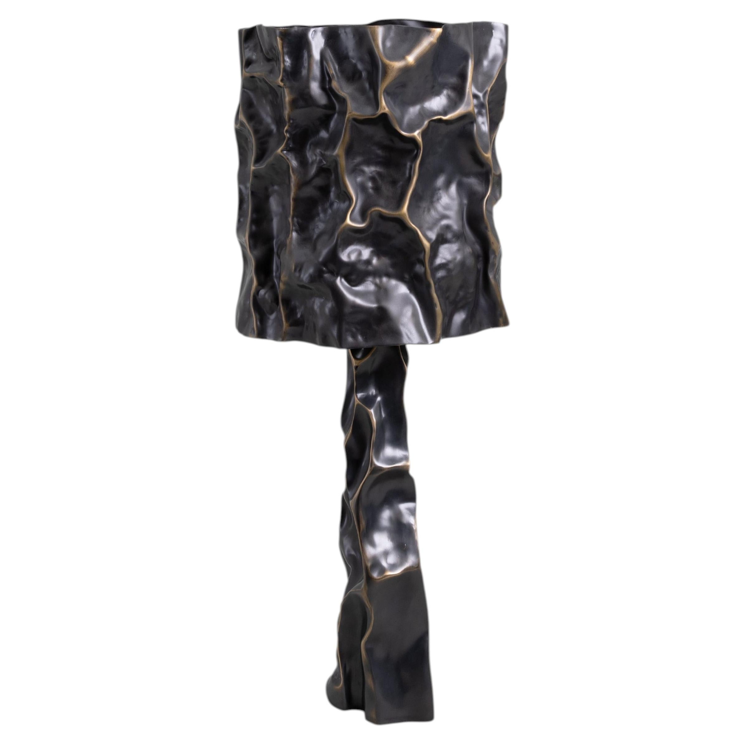 Brass table lamp, Kamet Tall, Viya by Vikram Goyal For Sale