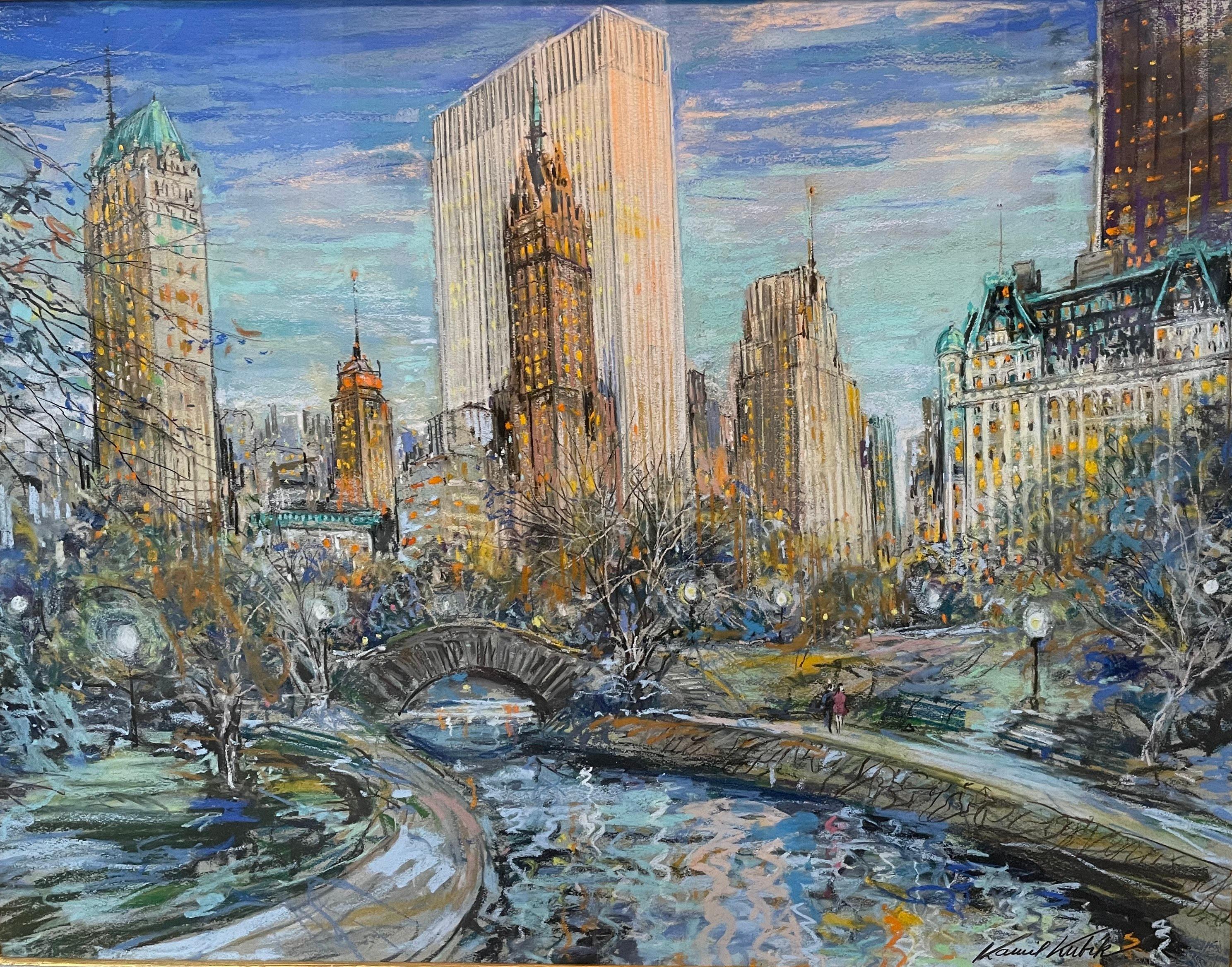 Kamil Kubik Landscape Painting - Central Park