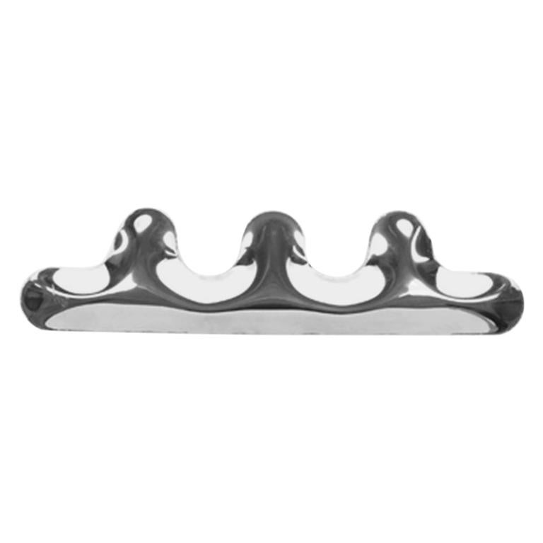Kamm 3 Hanger Polished Stainless Steel Hanger by Zieta For Sale