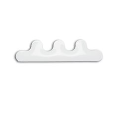 Kamm 3 Polished White Glossy Color Carbon Steel Hanger by Zieta