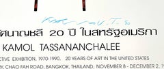 Retrospective exhibition poster, The National Gallery, Thailand (Hand signed)