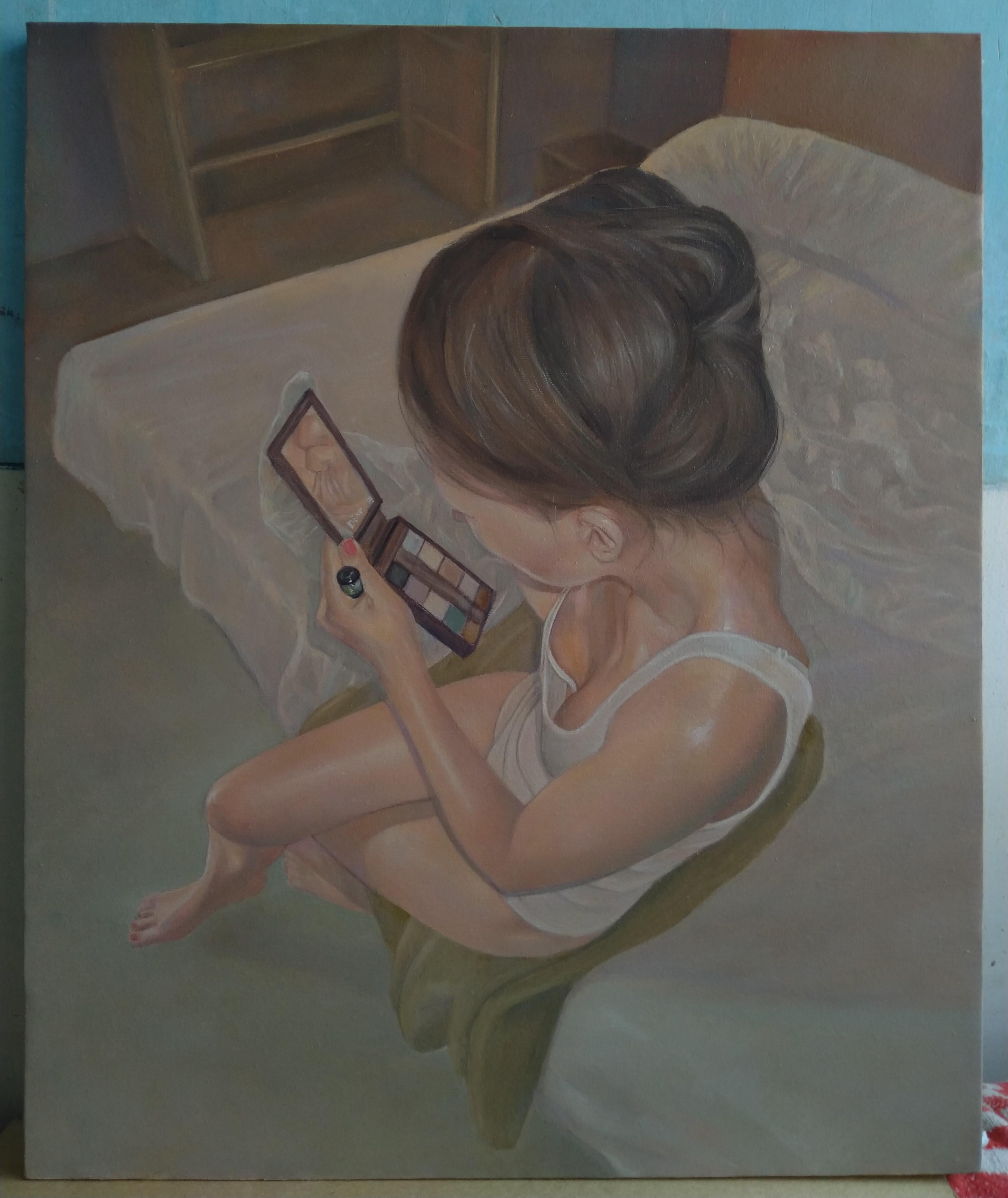 Arte contemporáneo armenio de Kamsar Ohanyan - Antes del encuentro en venta 1