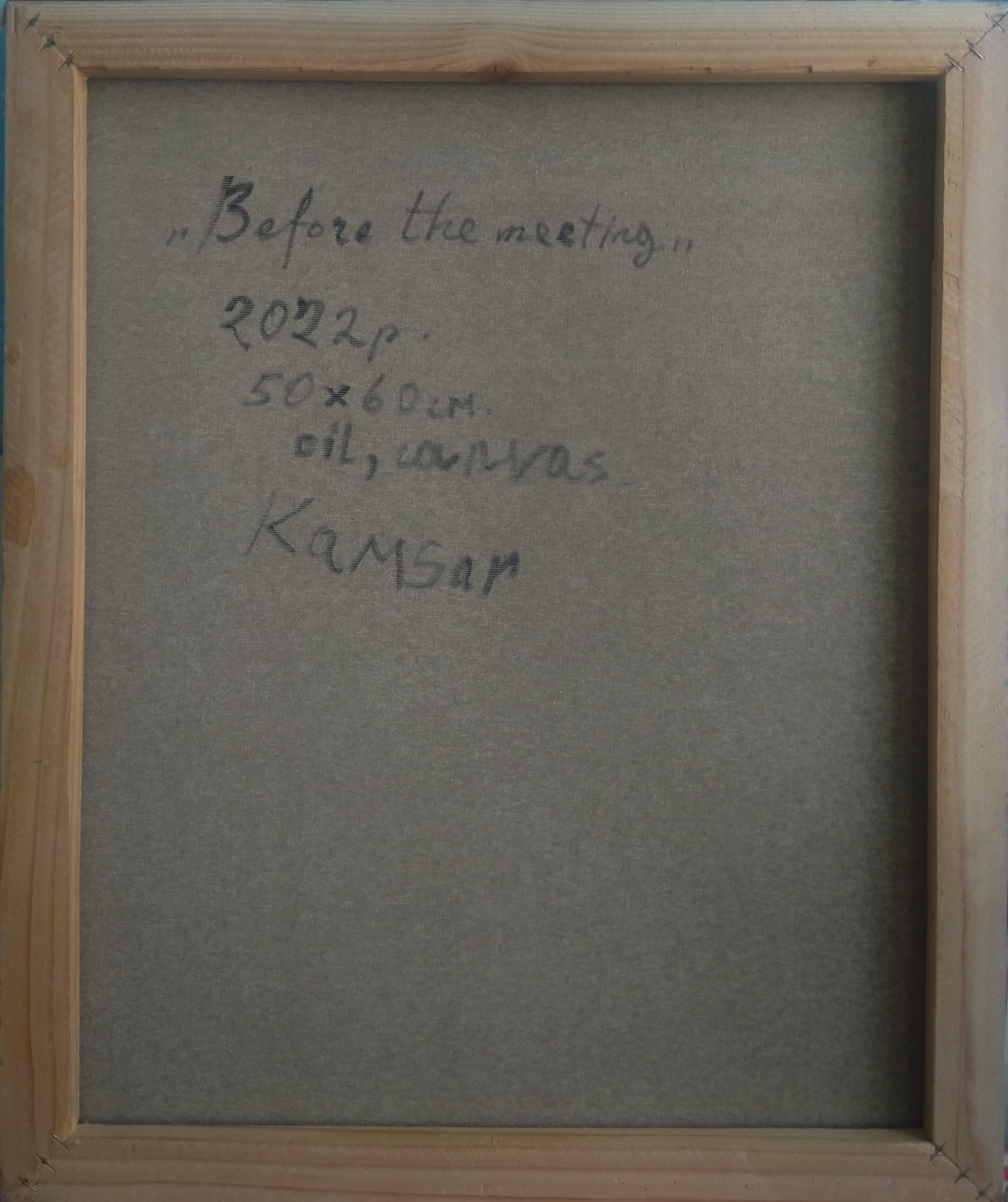 Arte contemporáneo armenio de Kamsar Ohanyan - Antes del encuentro en venta 3