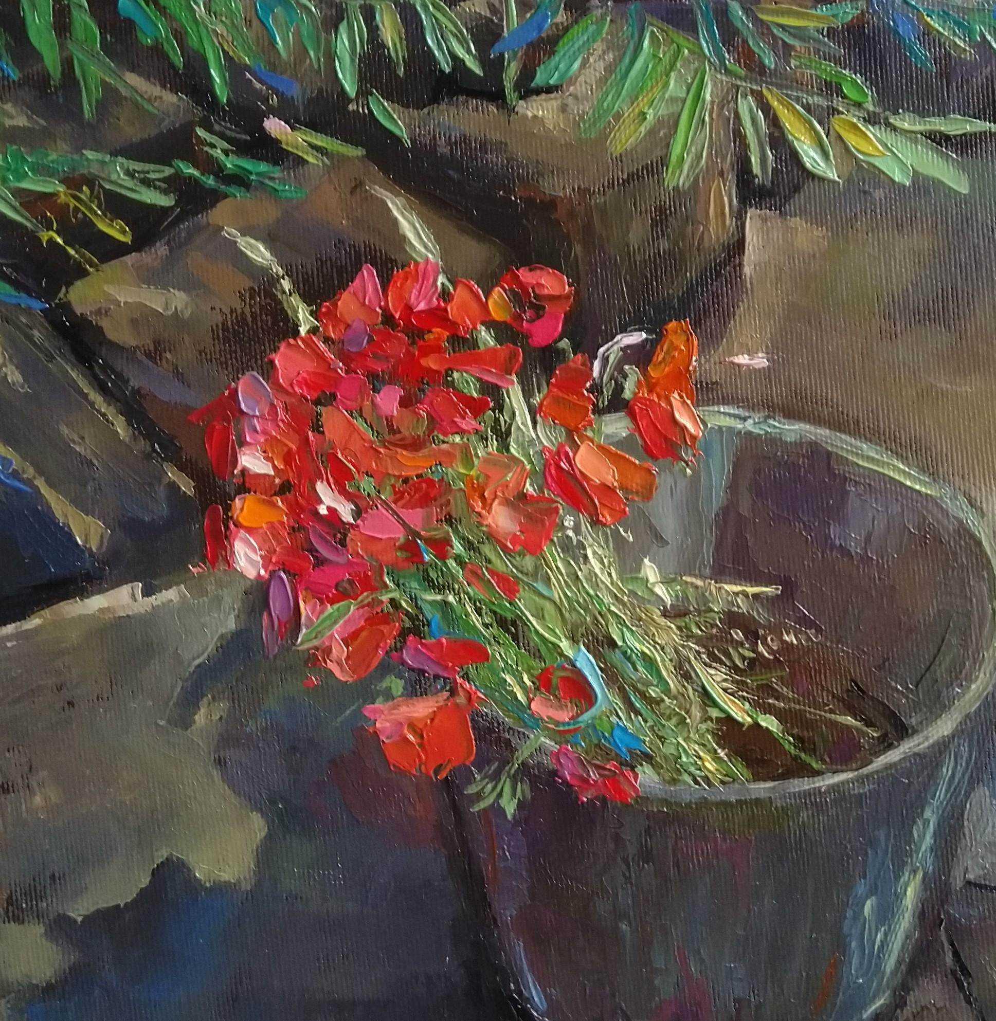 Armenian Contemporary Art by Kamsar Ohanyan - Field Poppies For Sale 1