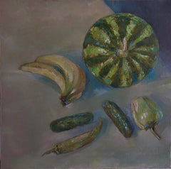 Zeitgenössische armenische Kunst von Kamsar Ohanyan - Green Nature Morte