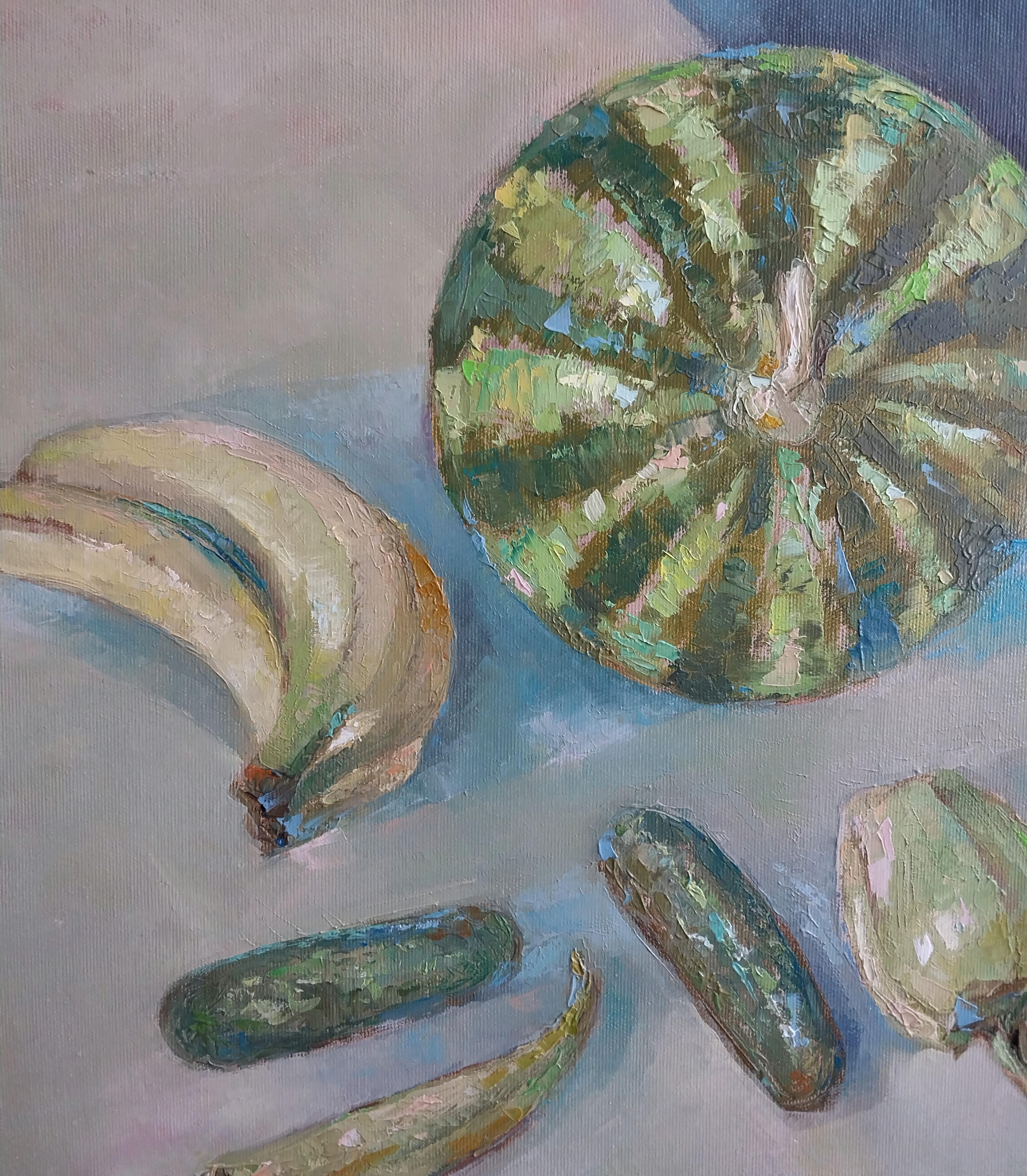 Art contemporain arménien de Kamsar Ohanyan - The Artful Green Nature Morte en vente 1