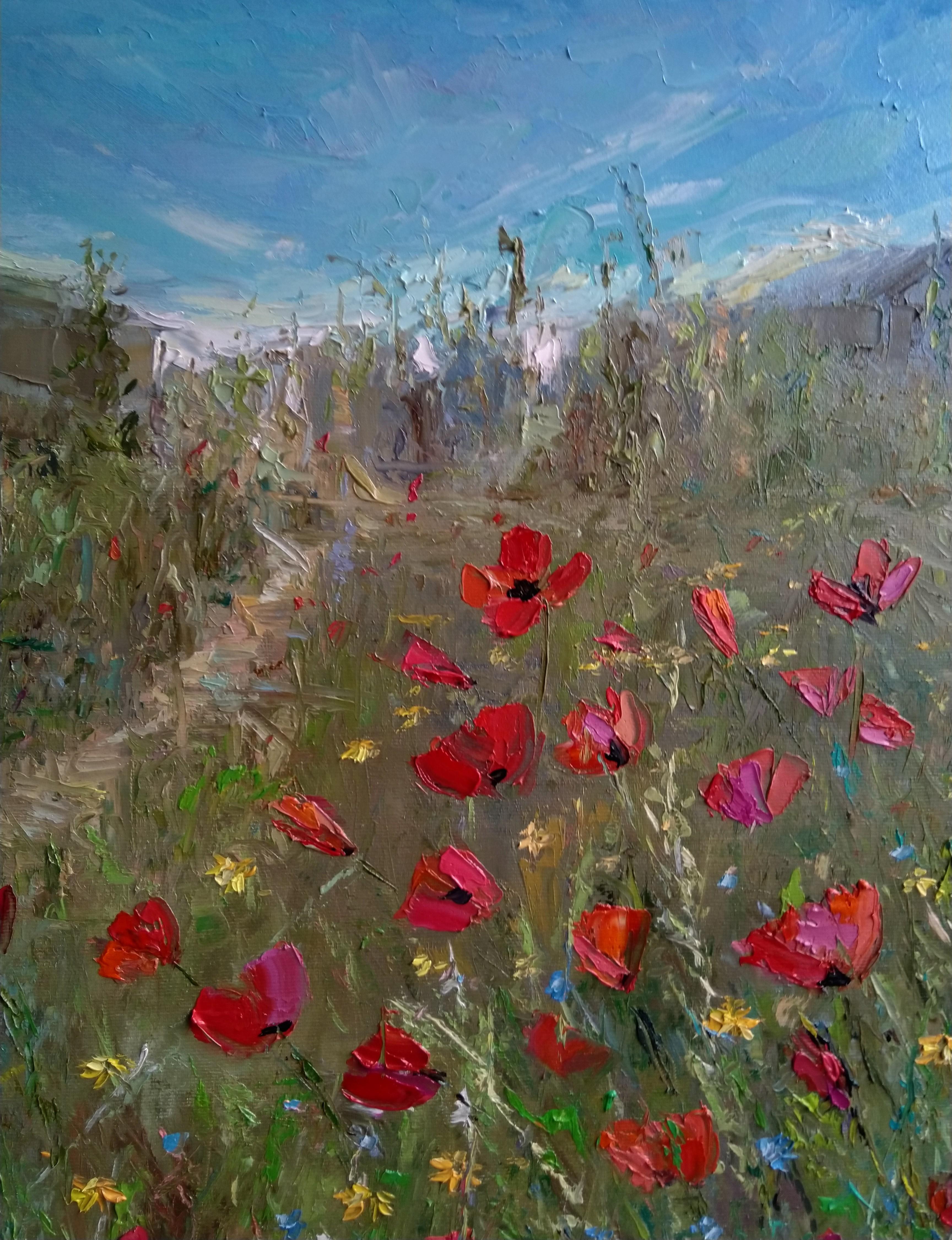 Armenian Contemporary Art by Kamsar Ohanyan - In the Spring Field For Sale 5