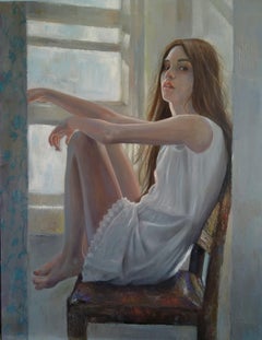 Armenianische zeitgenössische Kunst von Kamsar Ohanyan – „Near The Window“