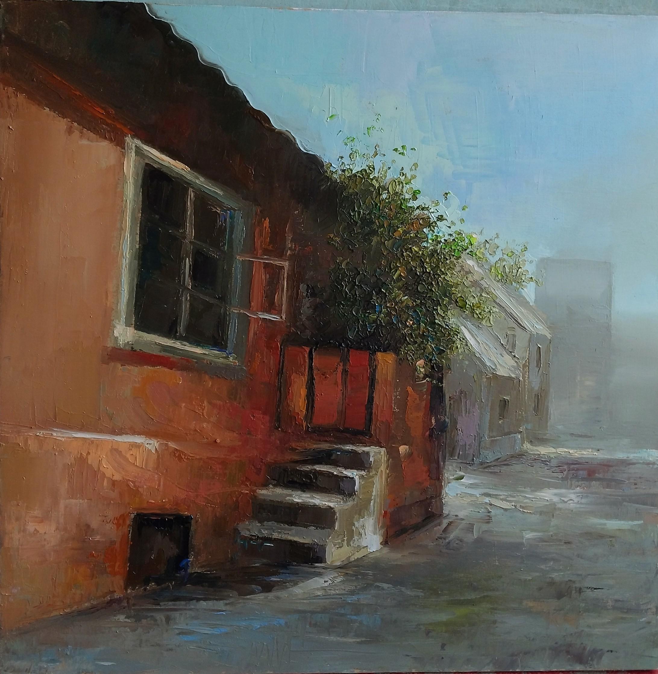 Armenian Contemporary Art by Kamsar Ohanyan - Red House in Erevan For Sale 2