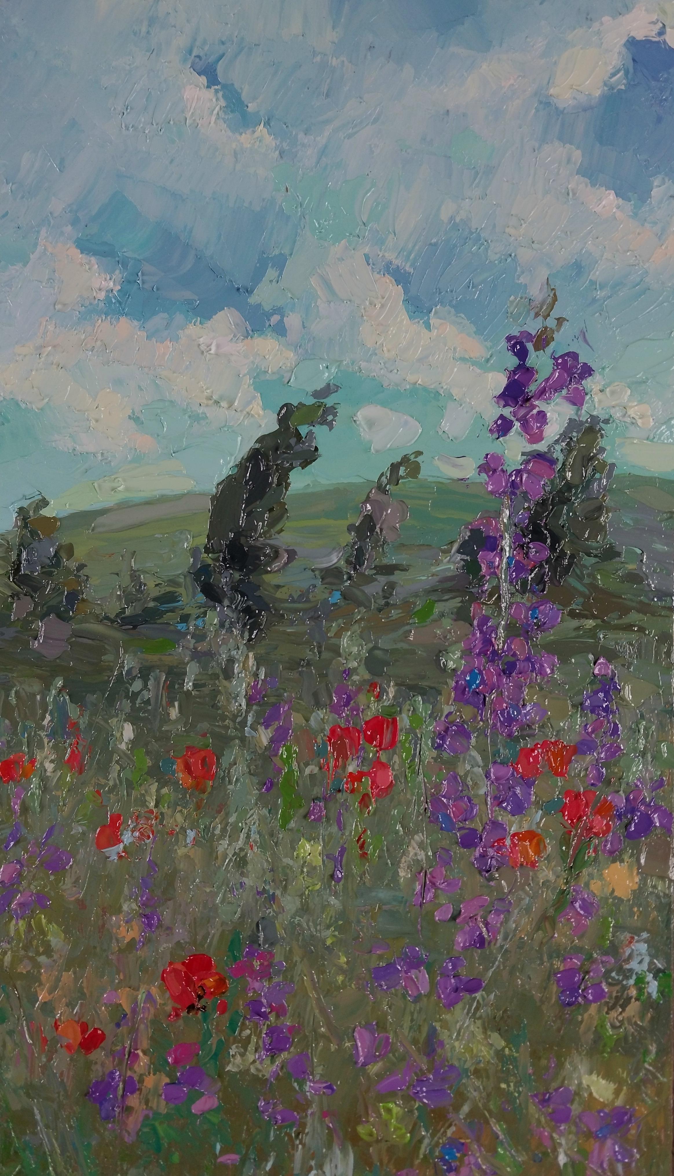 Armenian Contemporary Art by Kamsar Ohanyan - Spring Flowers For Sale 2