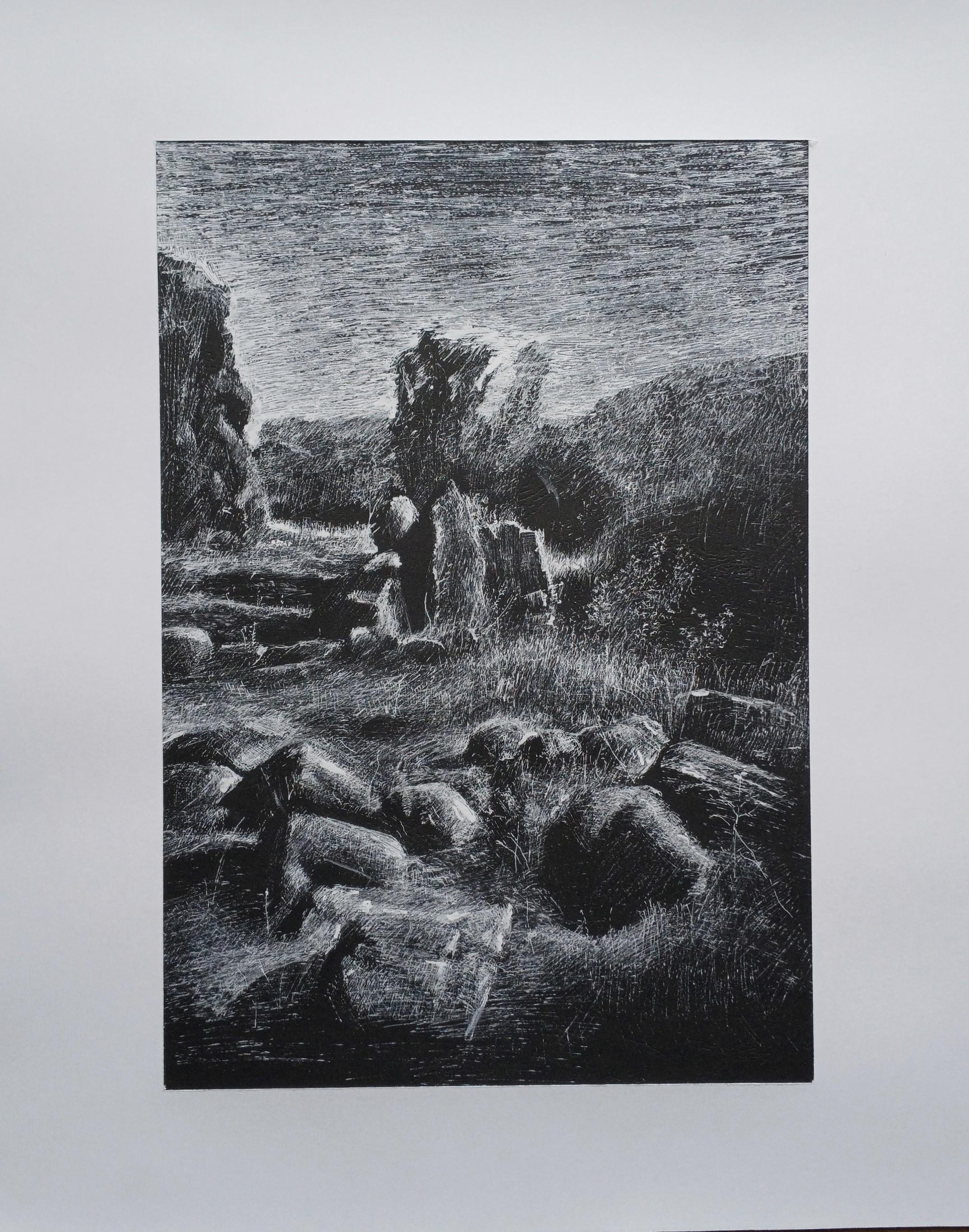 Zeitgenössische armenische Kunst von Kamsar Ohanyan - Sommer in den Bergen im Angebot 4