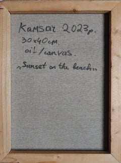 Armenian Contemporary Art by Kamsar Ohanyan - Sunset on the Beach