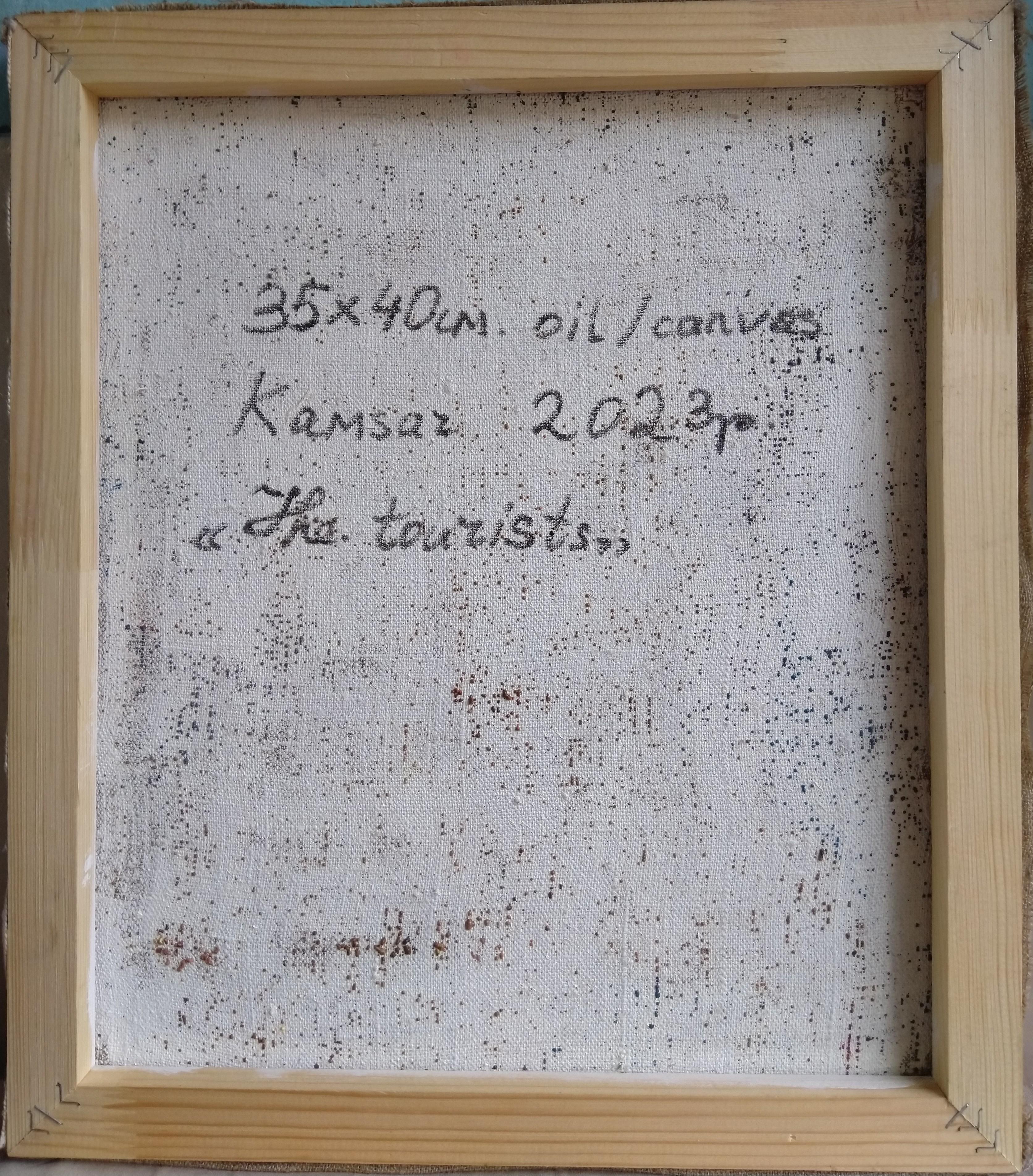 Arte contemporáneo armenio de Kamsar Ohanyan - Los Turistas en venta 6