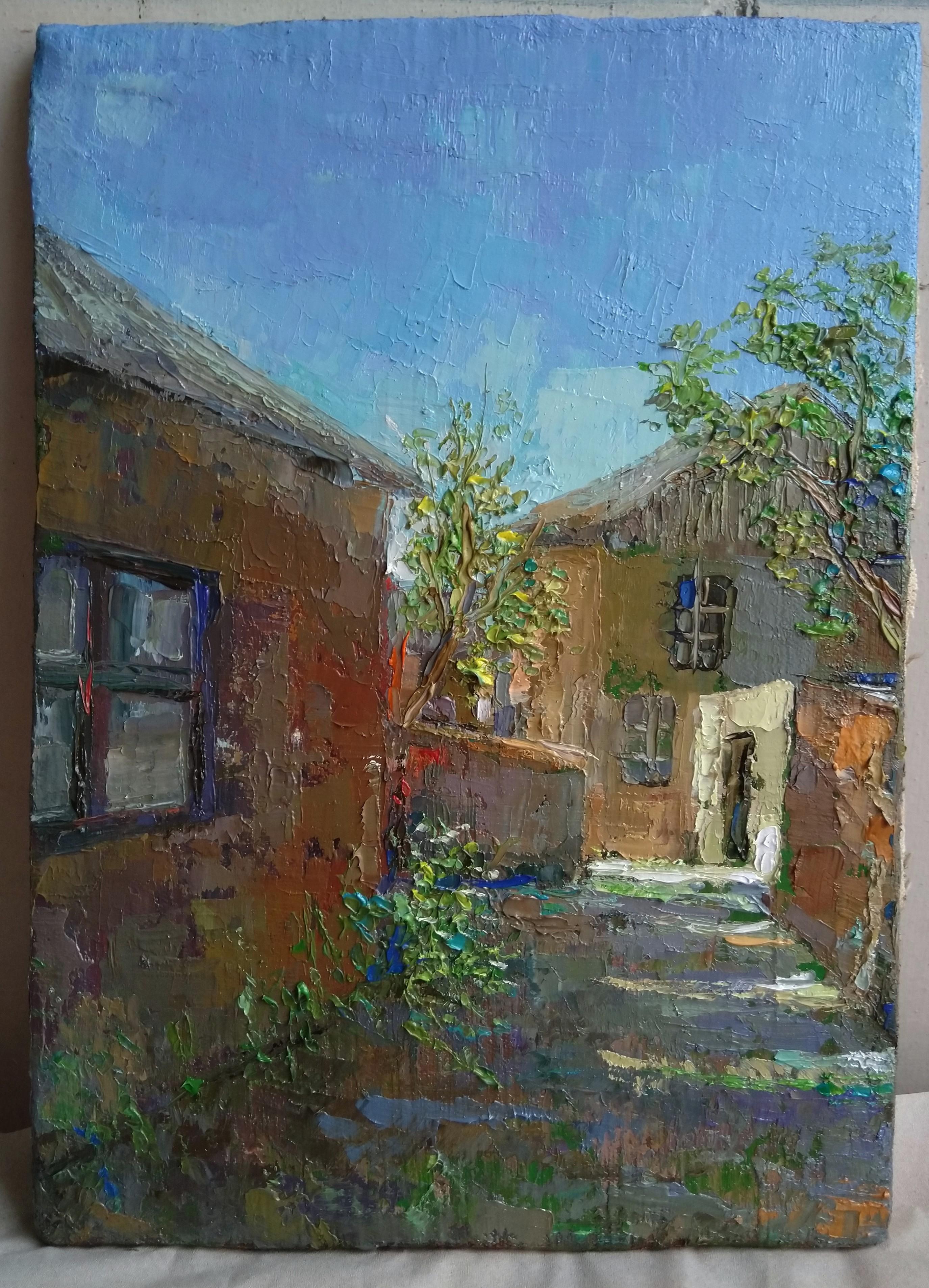 Art contemporain arménien de Kamsar Ohanyan - Village Solak en vente 3