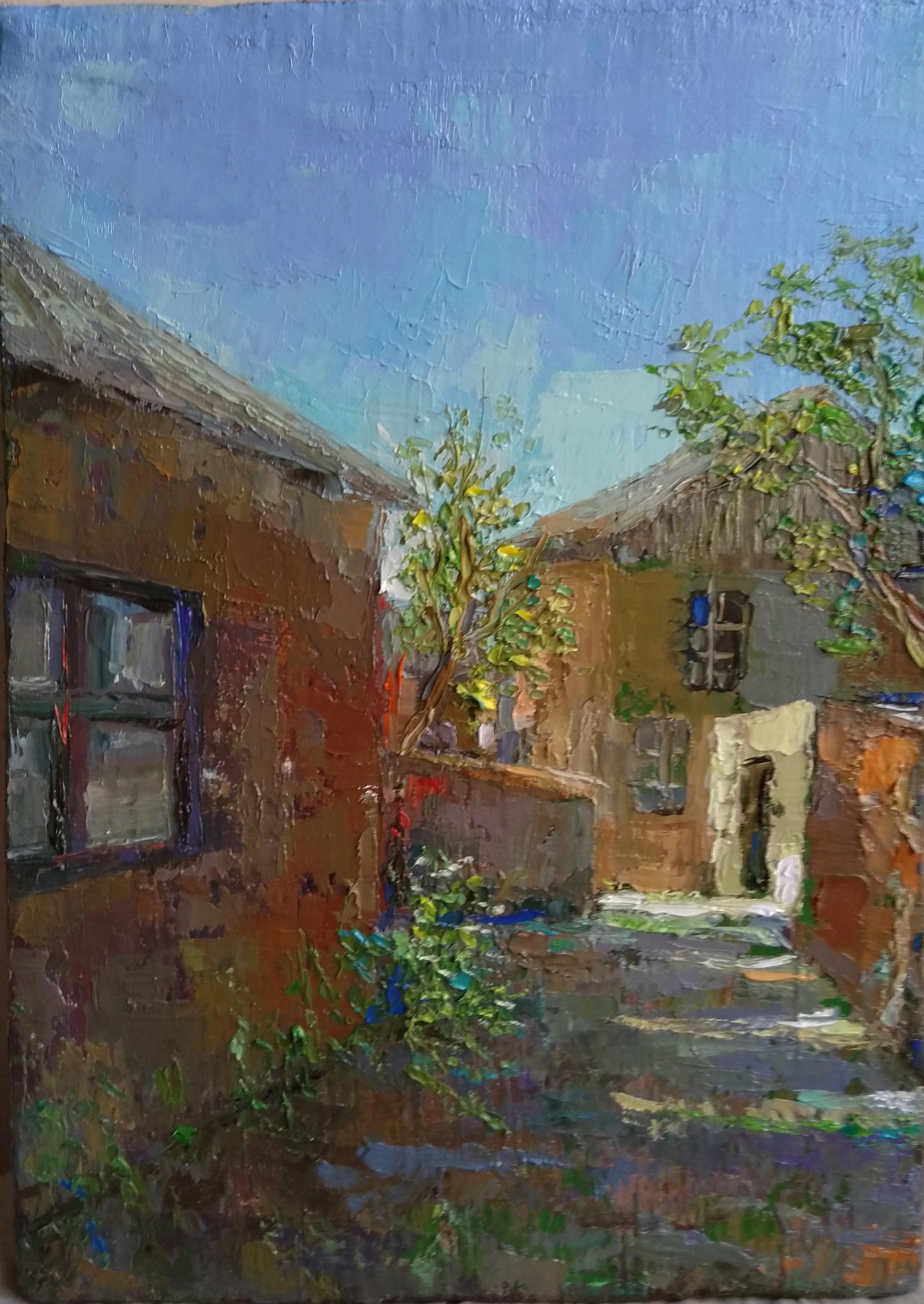 Art contemporain arménien de Kamsar Ohanyan - Village Solak en vente 4