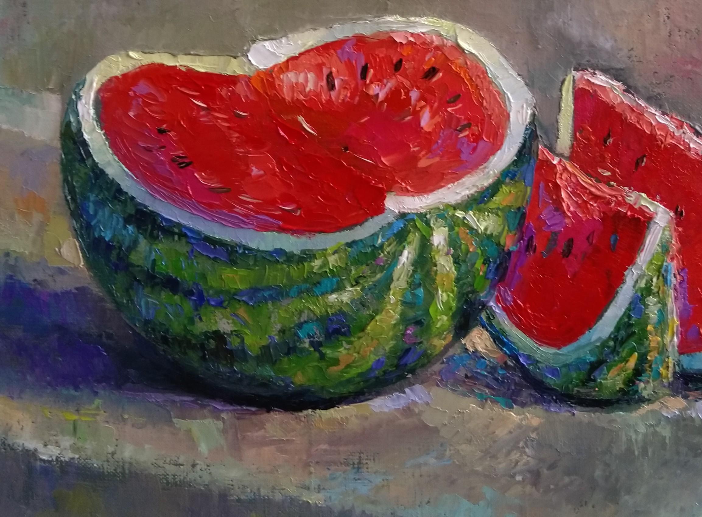 Armenian Contemporary Art by Kamsar Ohanyan - Watermelon For Sale 1