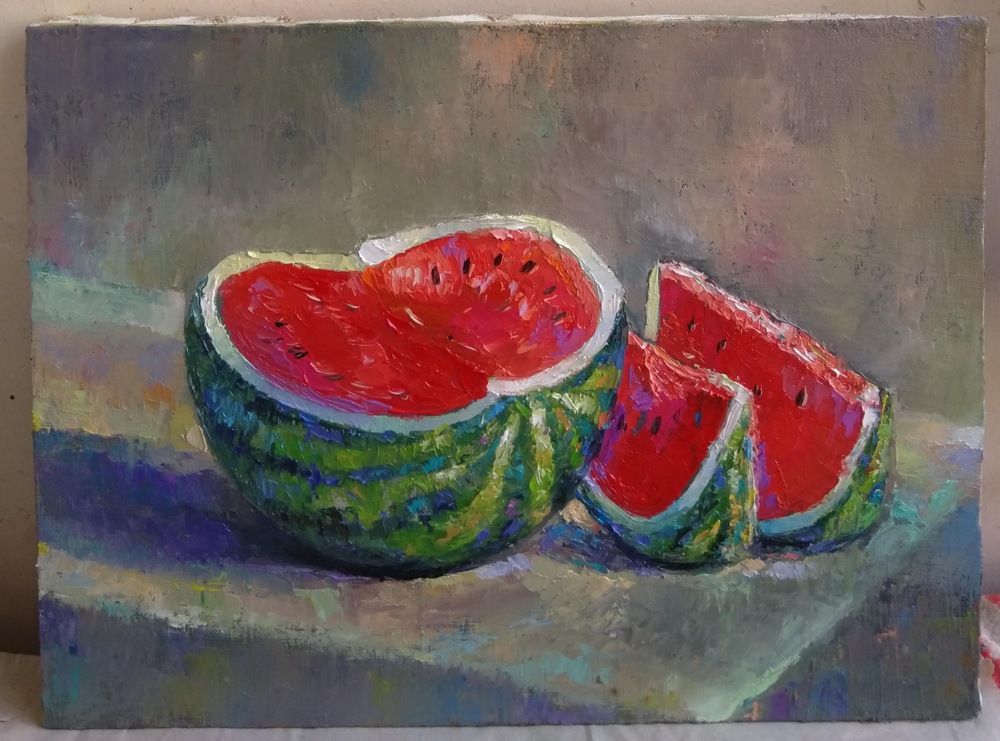 Armenian Contemporary Art by Kamsar Ohanyan - Watermelon For Sale 2
