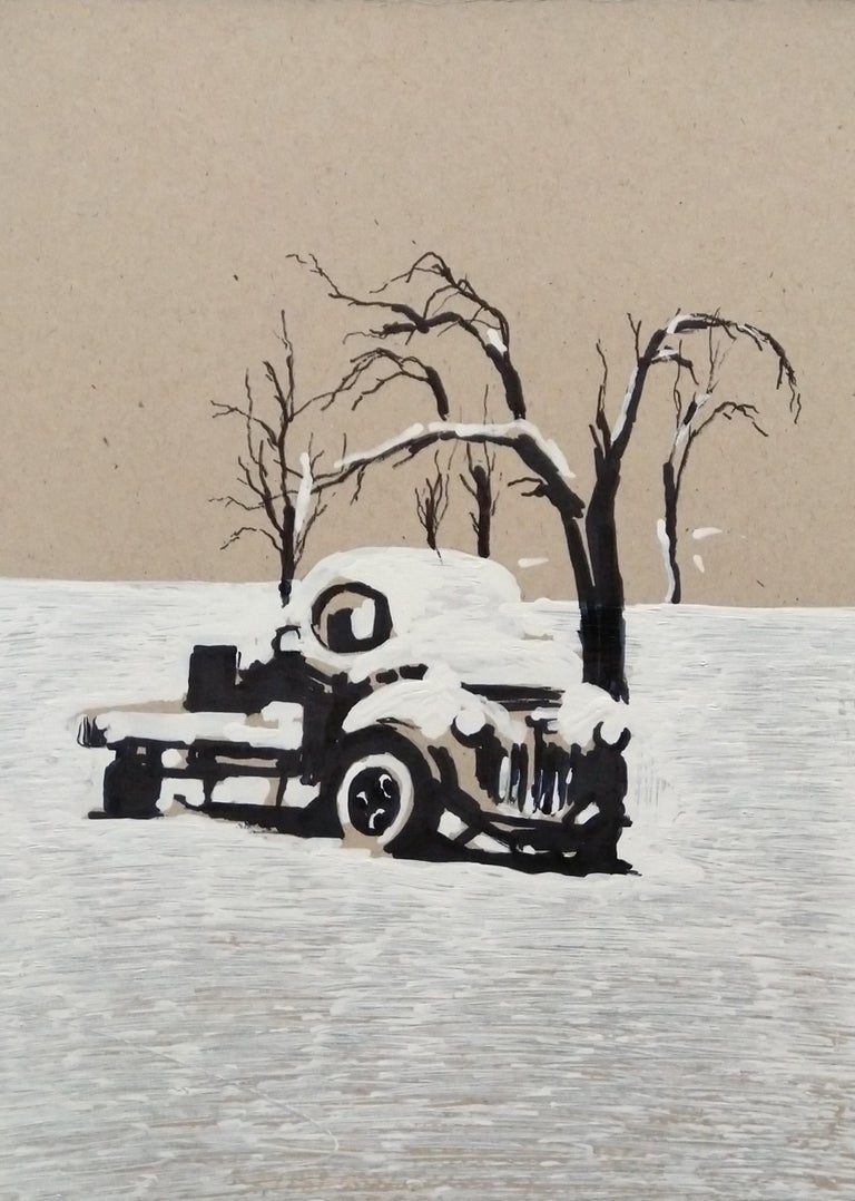Armenian Contemporary Art by Kamsar Ohanyan - Snow Track II For Sale 3